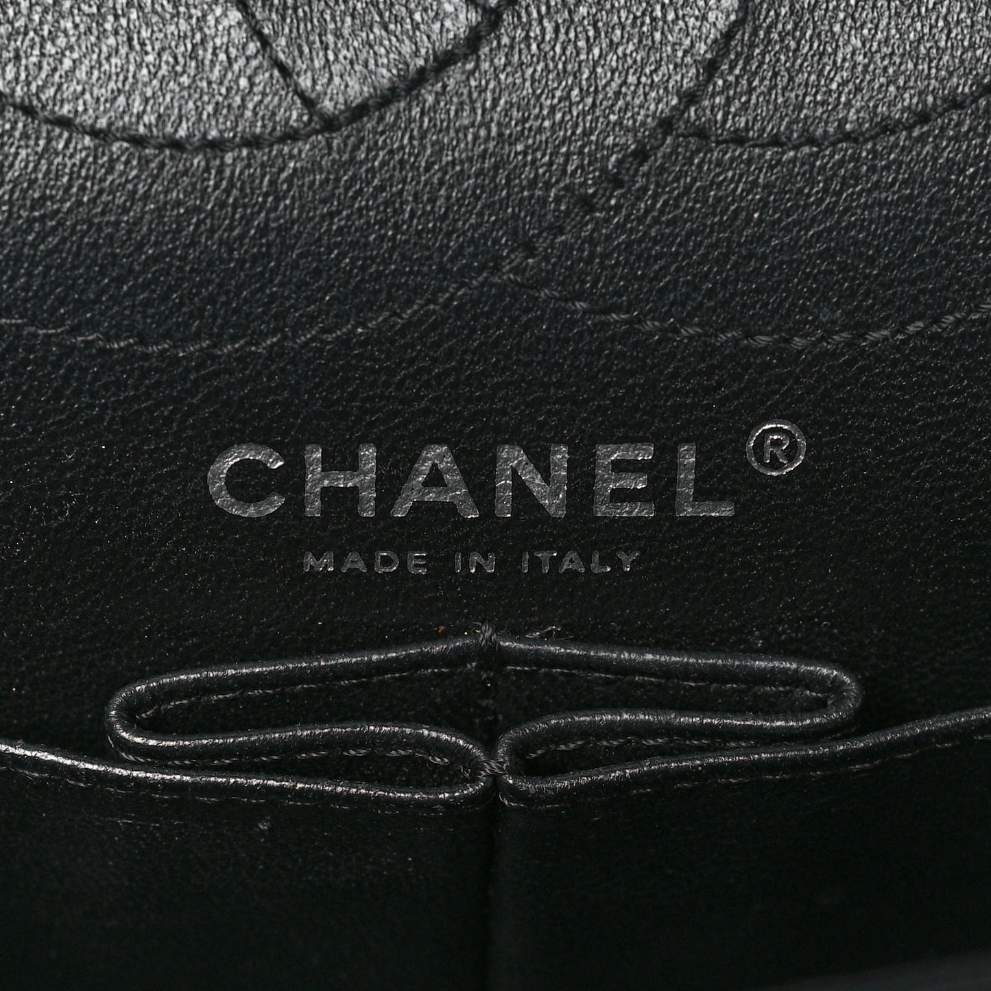 Glazed Calfskin Quilted 2.55 Reissue 226 Flap So Black