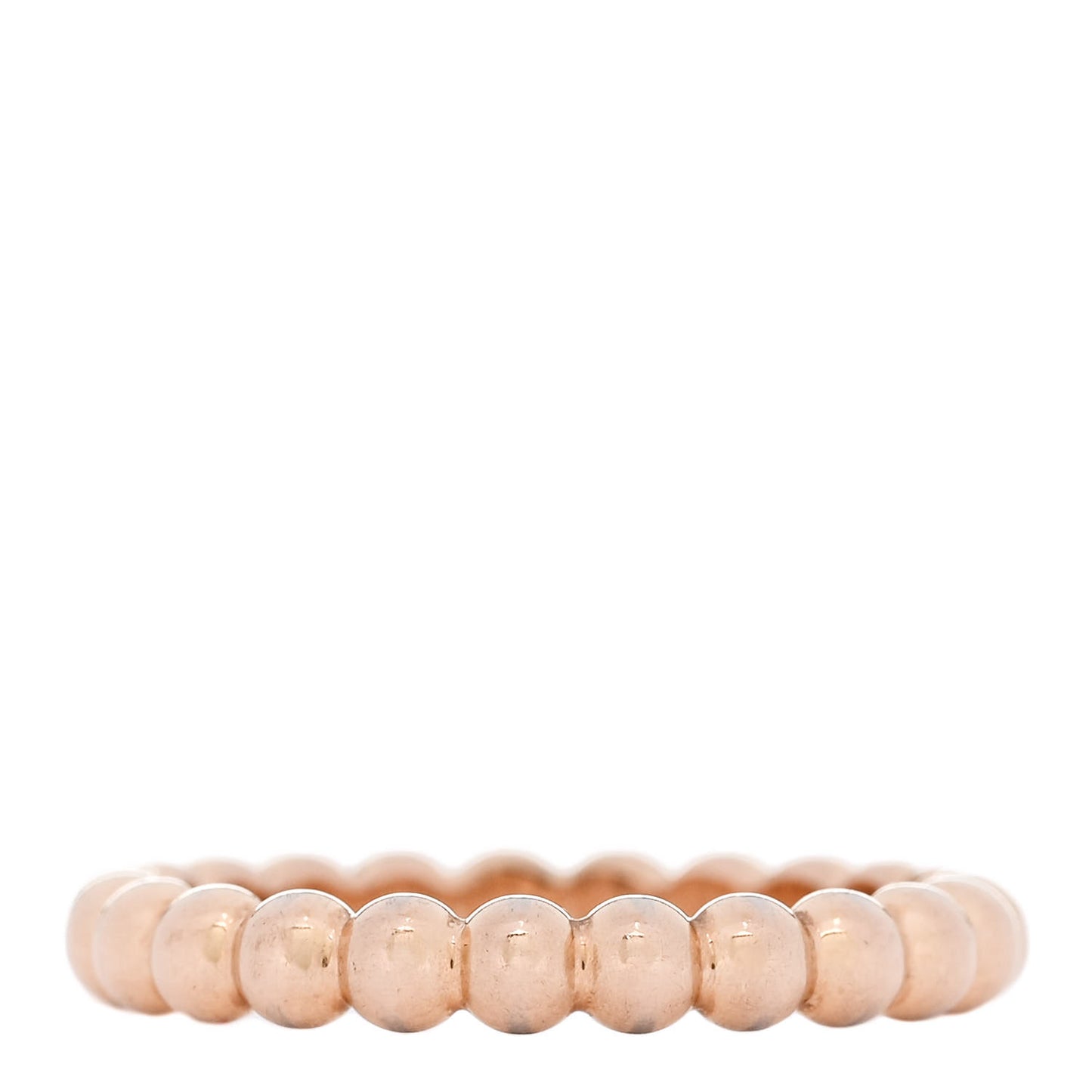 18K Rose Gold Medium Perlee Ring 51 5.75