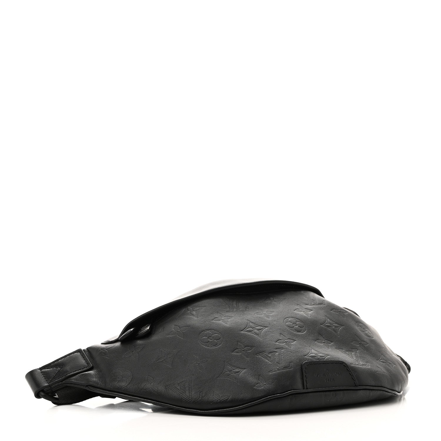 Louis Vuitton Calfskin Monogram Shadow Discovery Bumbag Black 4 of 9