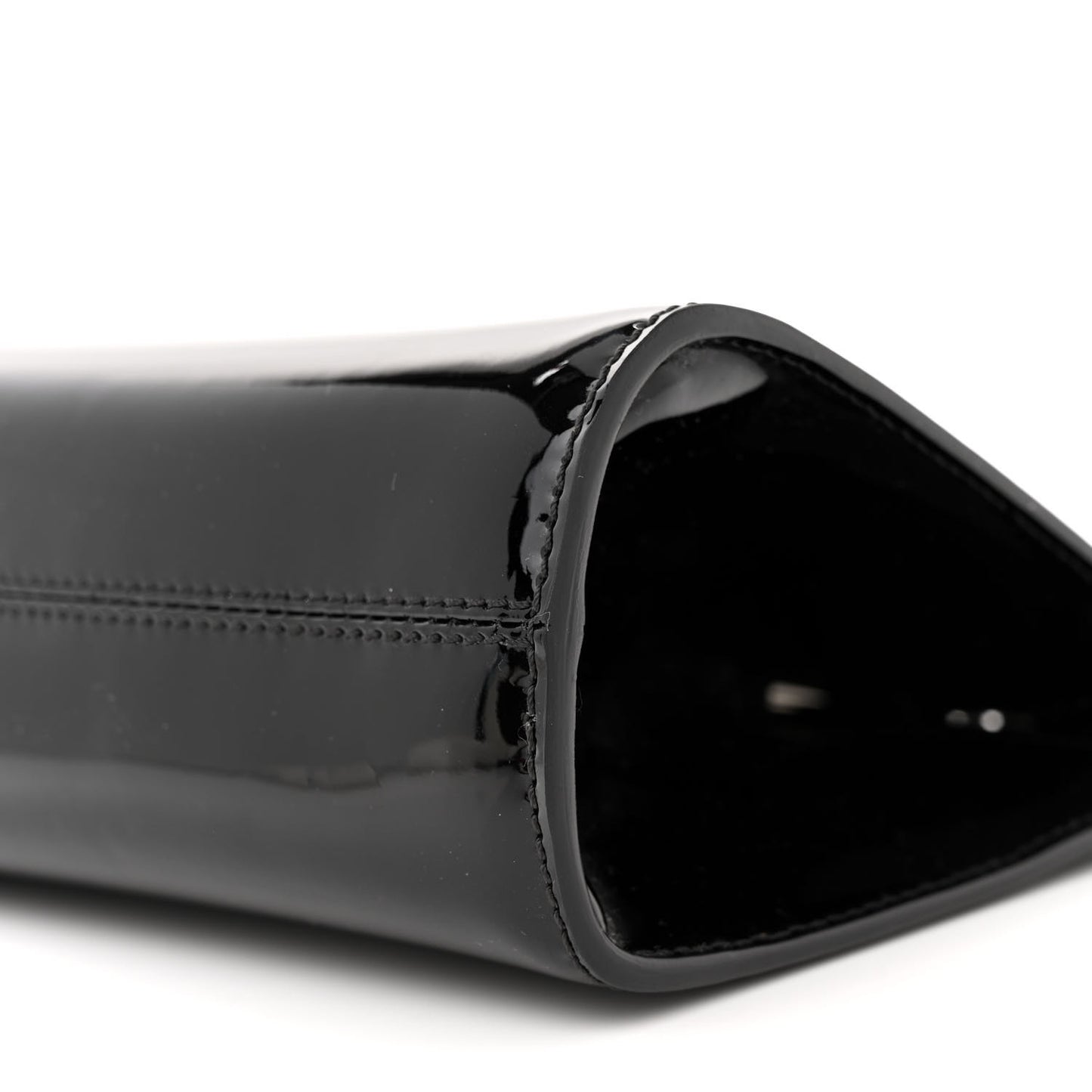 Patent Cosmo T Lock Chain Bag Black