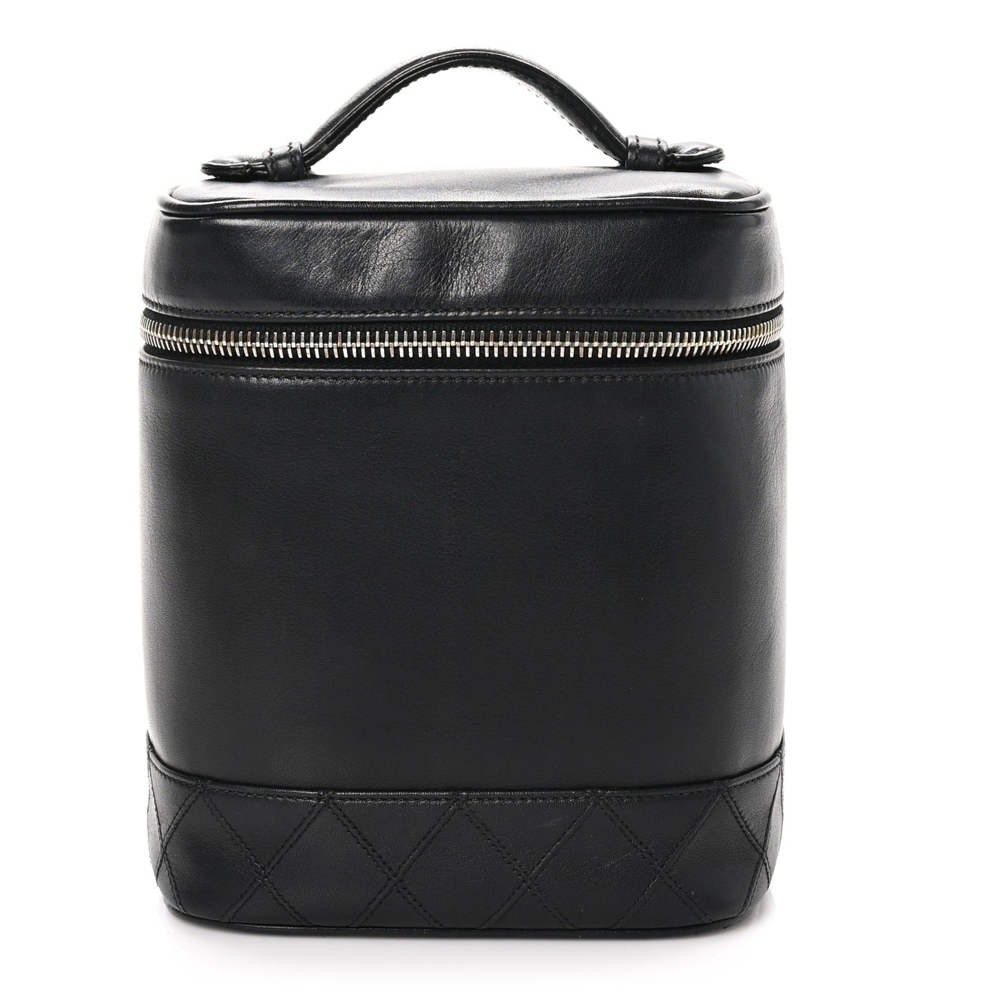 Lambskin Vanity Cosmetic Bag Black