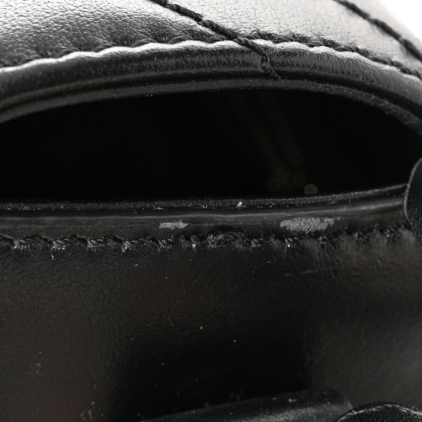 Calfskin Padded Diag Binder Flap Bag Black