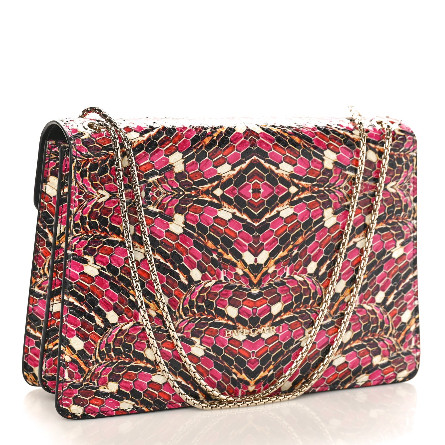 Elaphe Serpenti Forever Crossbody Bag Black Multicolor