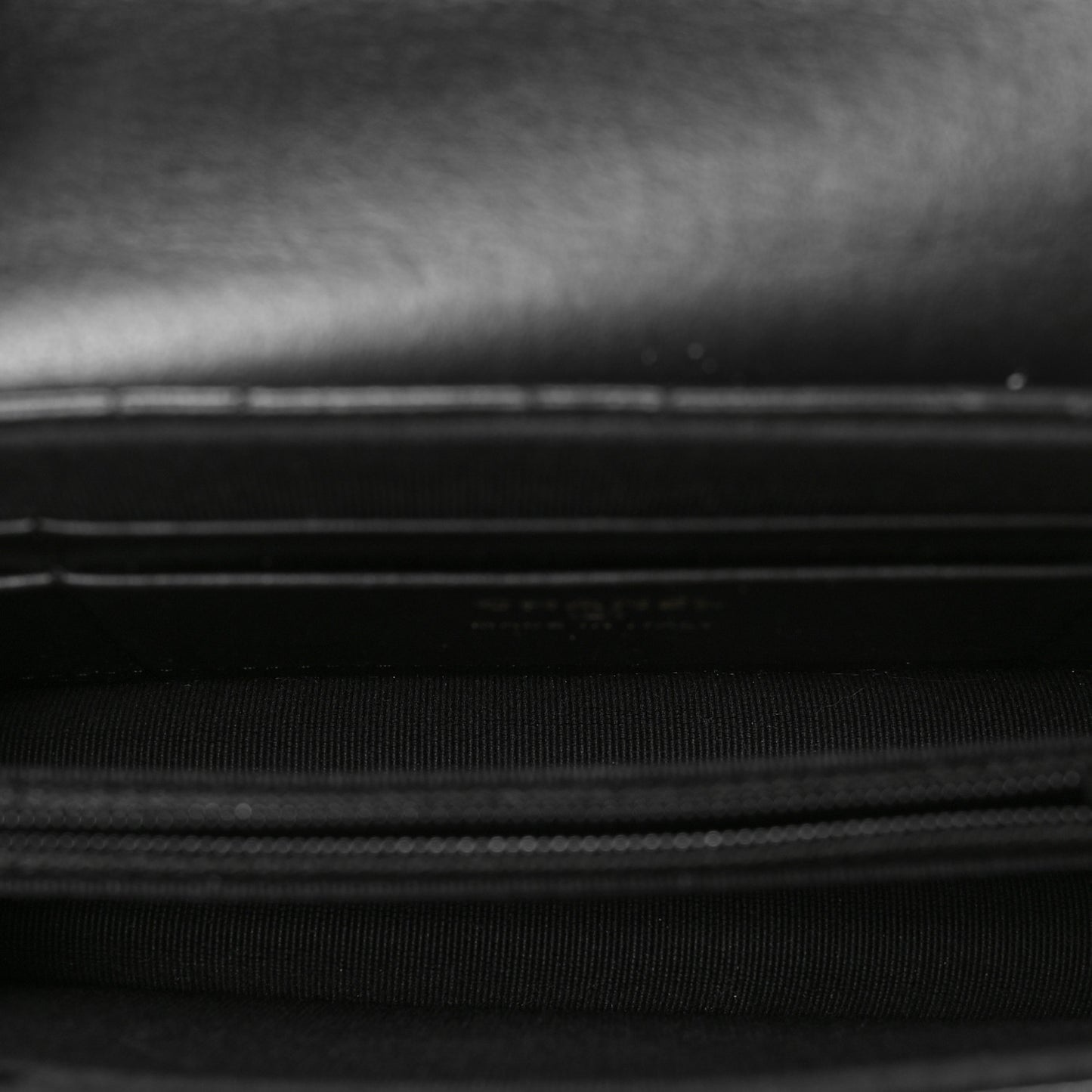 Lambskin Quilted Phone Holder Flap Black