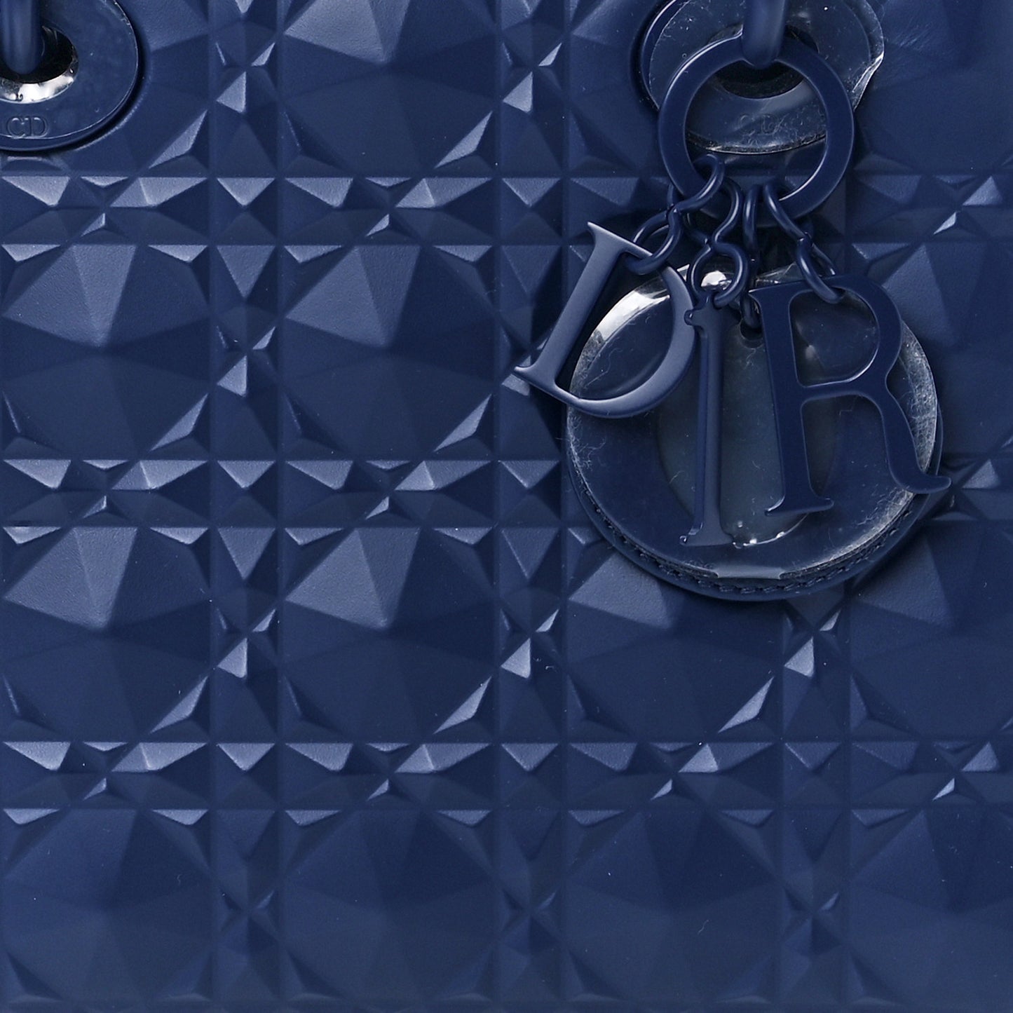 Calfskin Cannage Diamond Small My ABCDior Blue Royale