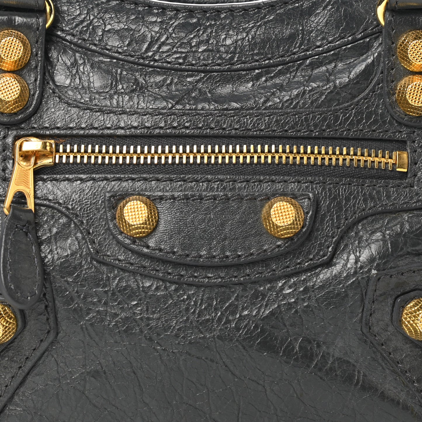 Agneau Giant 12 Gold Hardware Mini City Gris Fossile