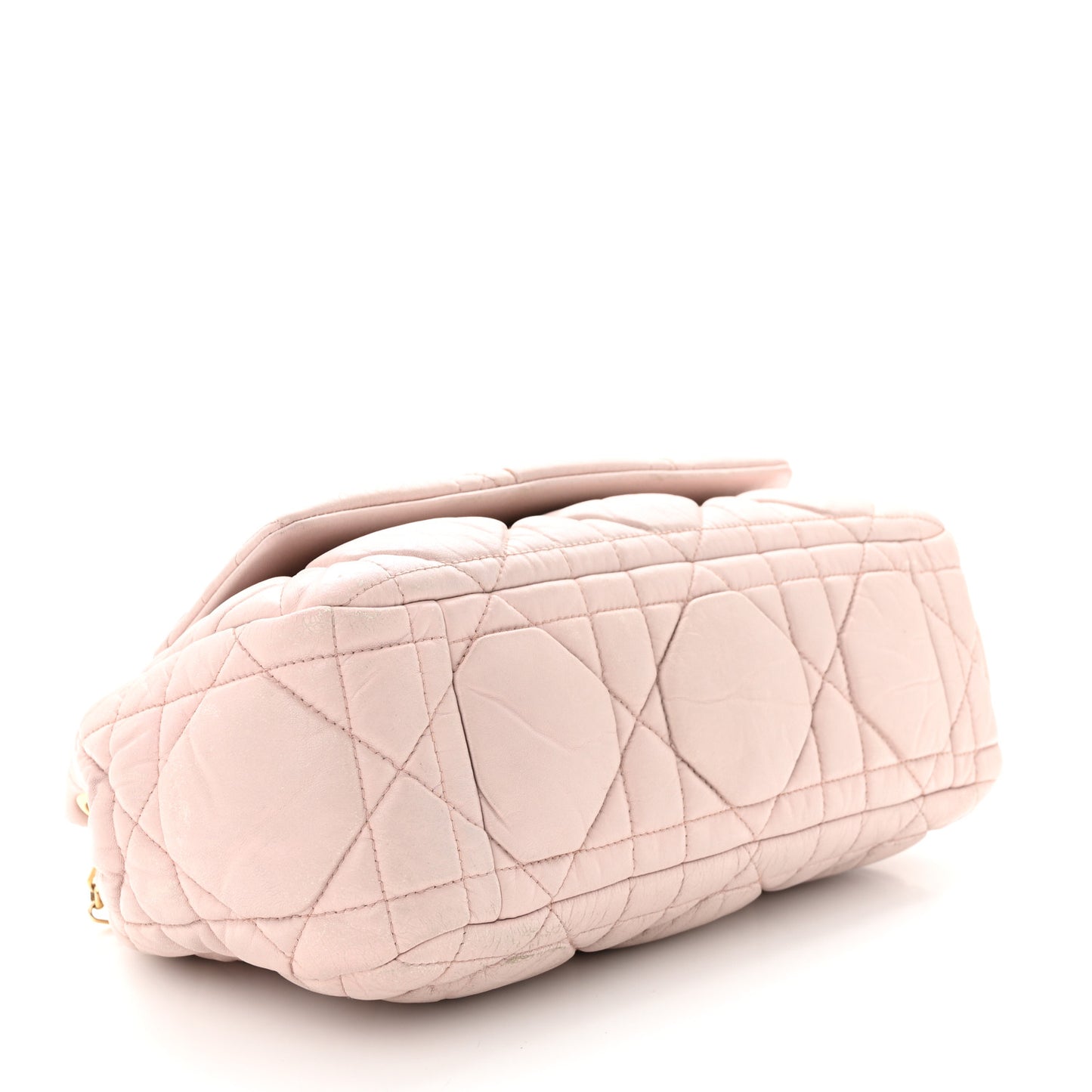 Lambskin Cannage Small Milly La Foret Shoulder Bag Pink