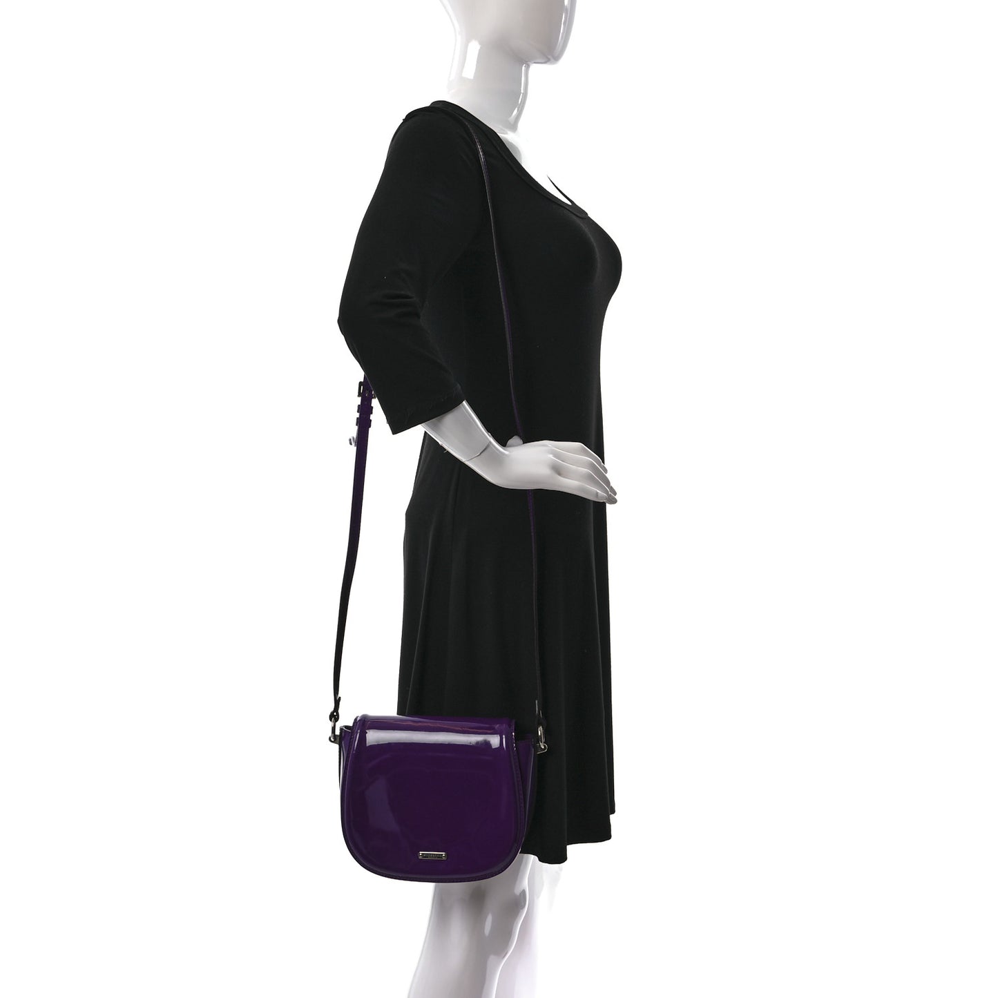 Patent Small Leigh Crossbody Bag Beetroot