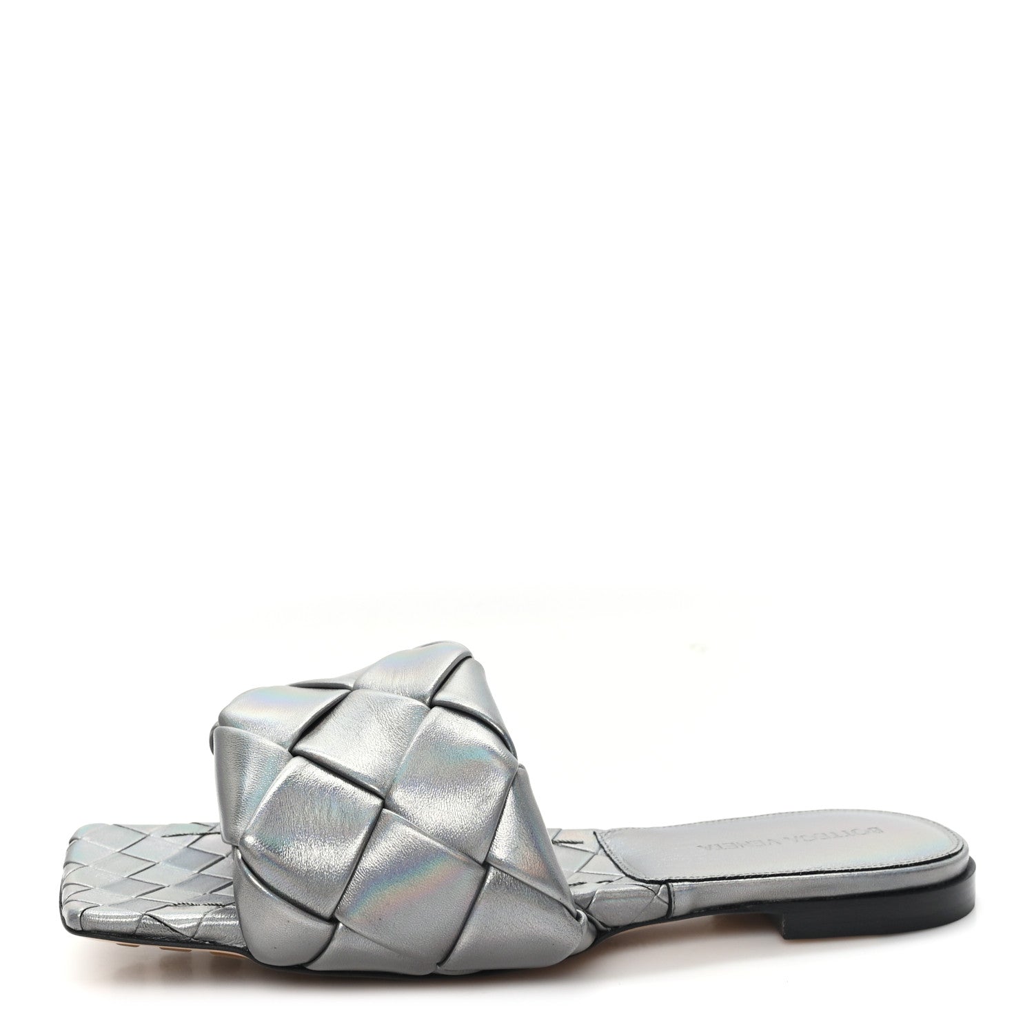 Bottega Veneta Laser Nappa Maxi Intrecciato Lido Flat Sandals 39