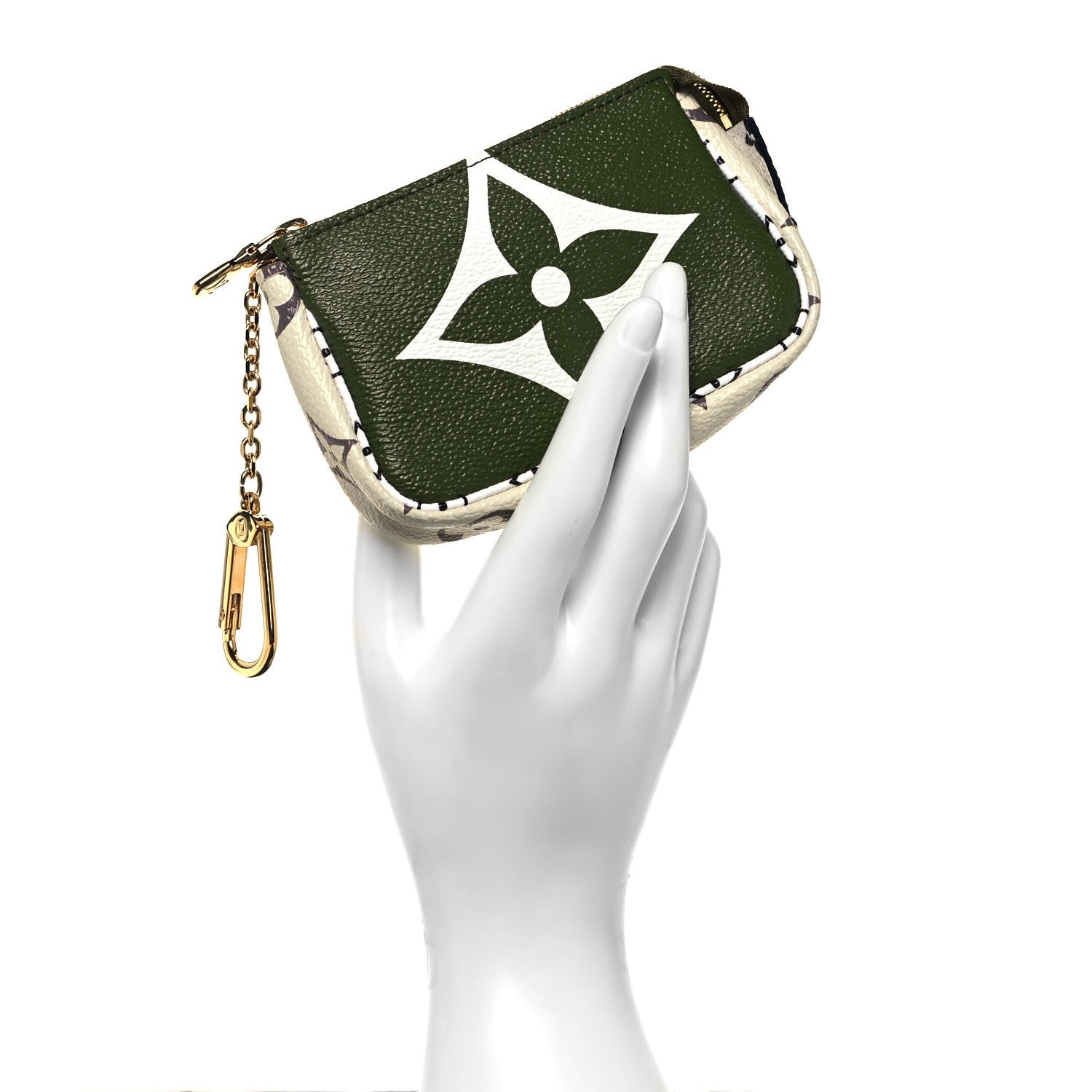 Louis Vuitton Monogram Giant Micro Pochette Accessories Kaki White 3 of 8