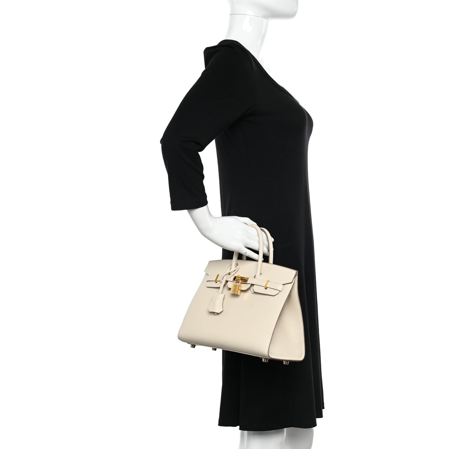 Epsom Birkin Sellier 25 Craie