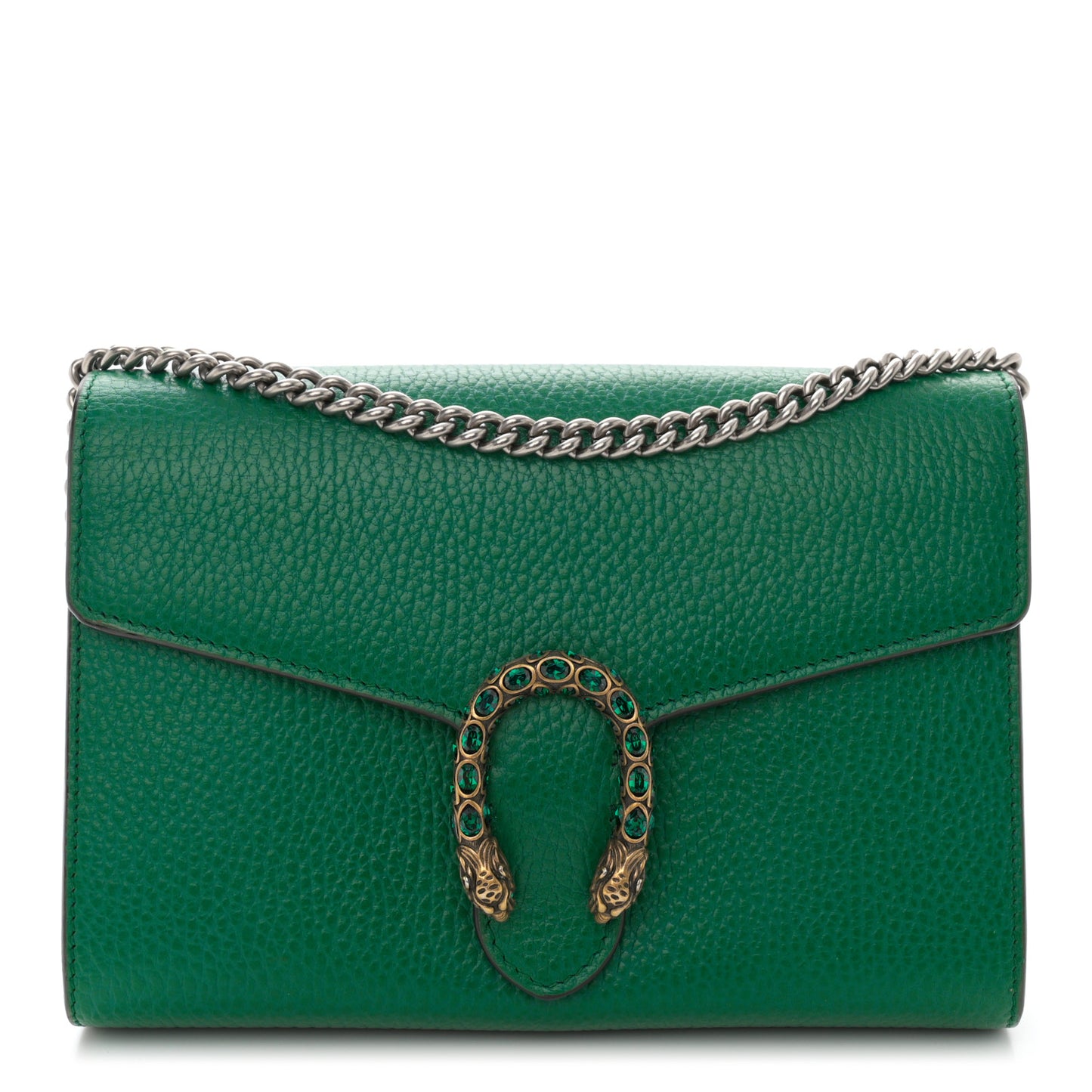 Calfskin Mini Dionysus Chain Wallet Emerald