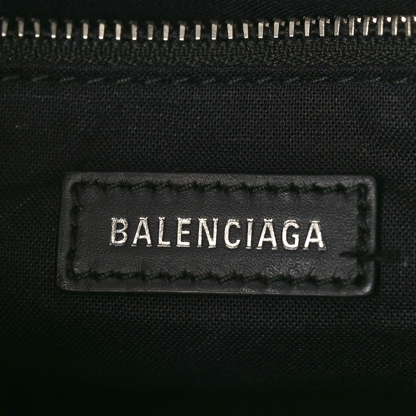 Canvas Satin Calfskin Diagonal Allover Logo Print Classic Silver Hardware Mini City Natural Black