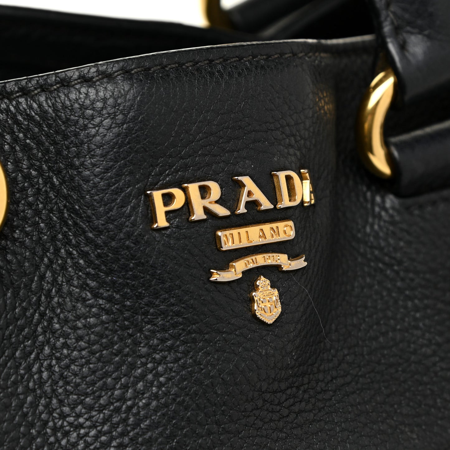 Vitello Daino Shopping Satchel Black
