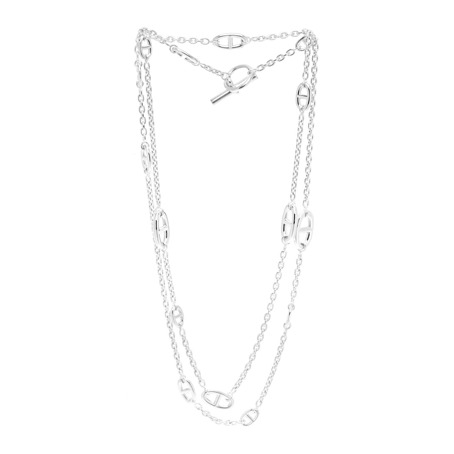 Hermes Sterling Silver Farandole Necklace 120 3 of 6