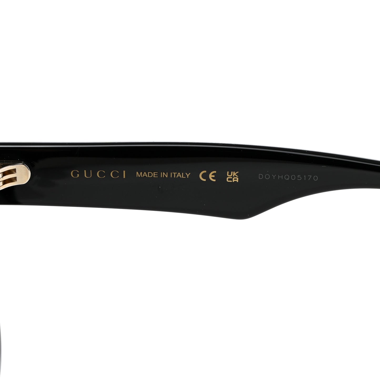 Rectangle 52mm Frame Sunglasses GG0998S Black