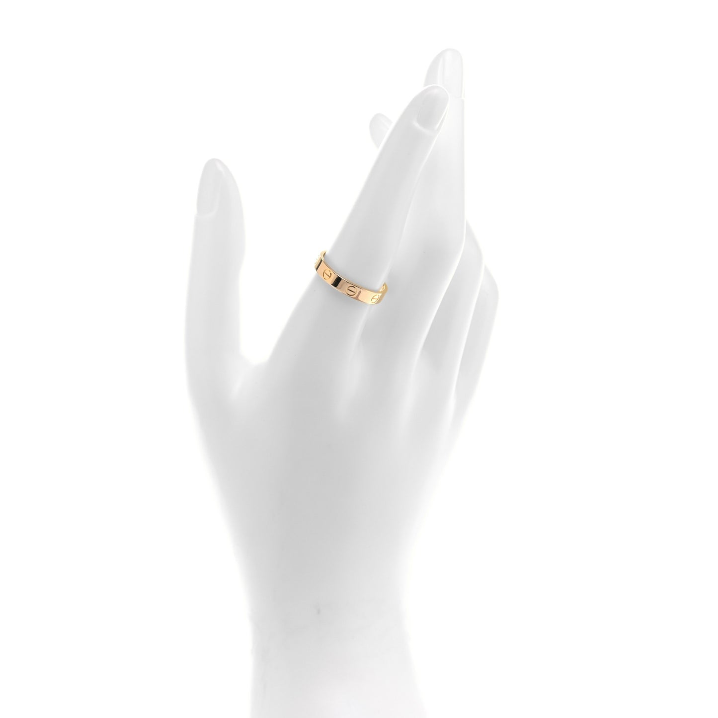 18K Yellow Gold 3.5mm LOVE Wedding Band Ring 58 8.25