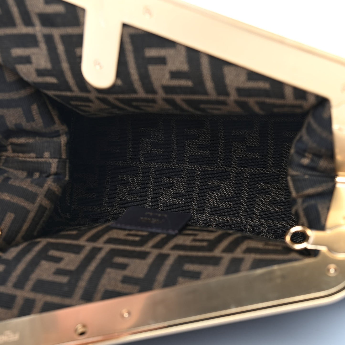 Shiny Nappa Medium Fendi First Black