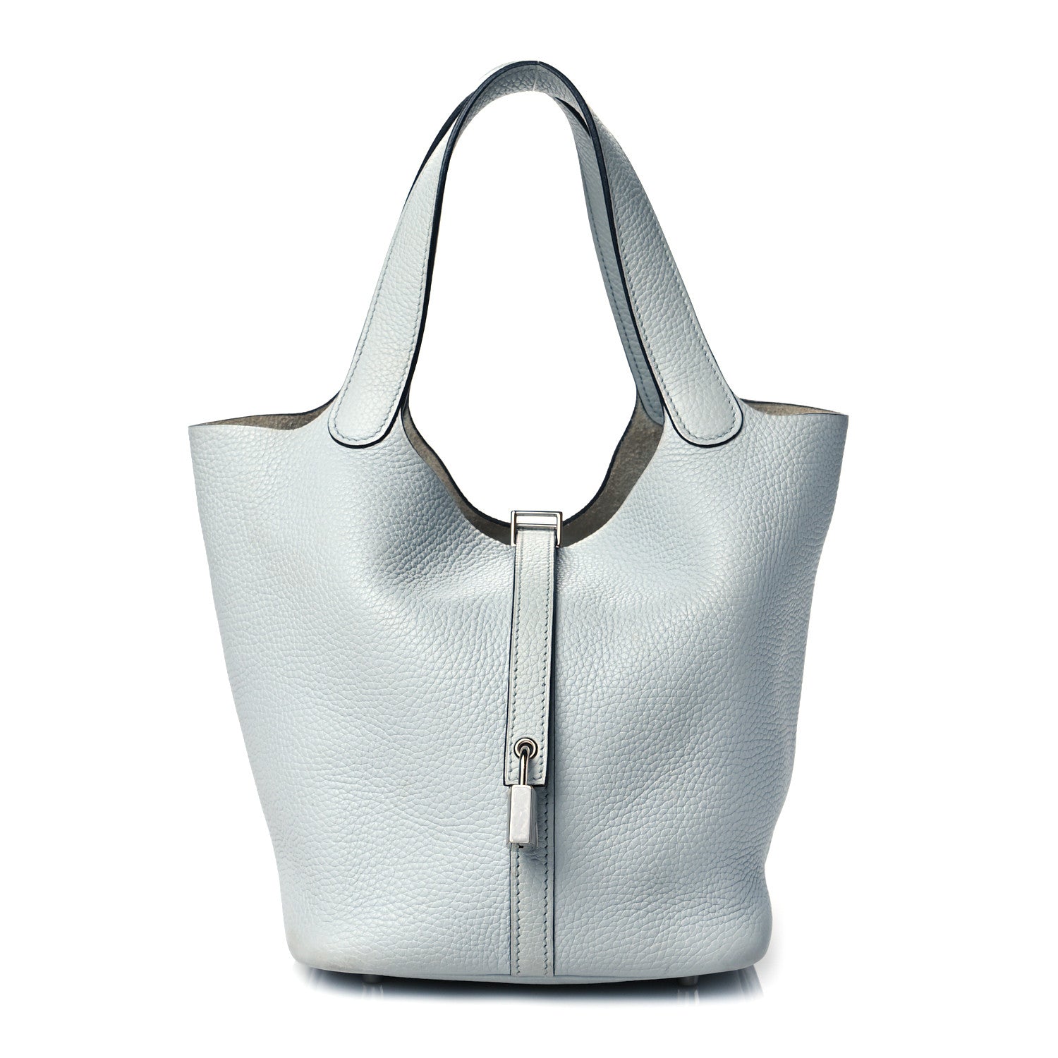 Hermes Taurillon Clemence Picotin Lock 22 MM Bleu Pale 1 of 13