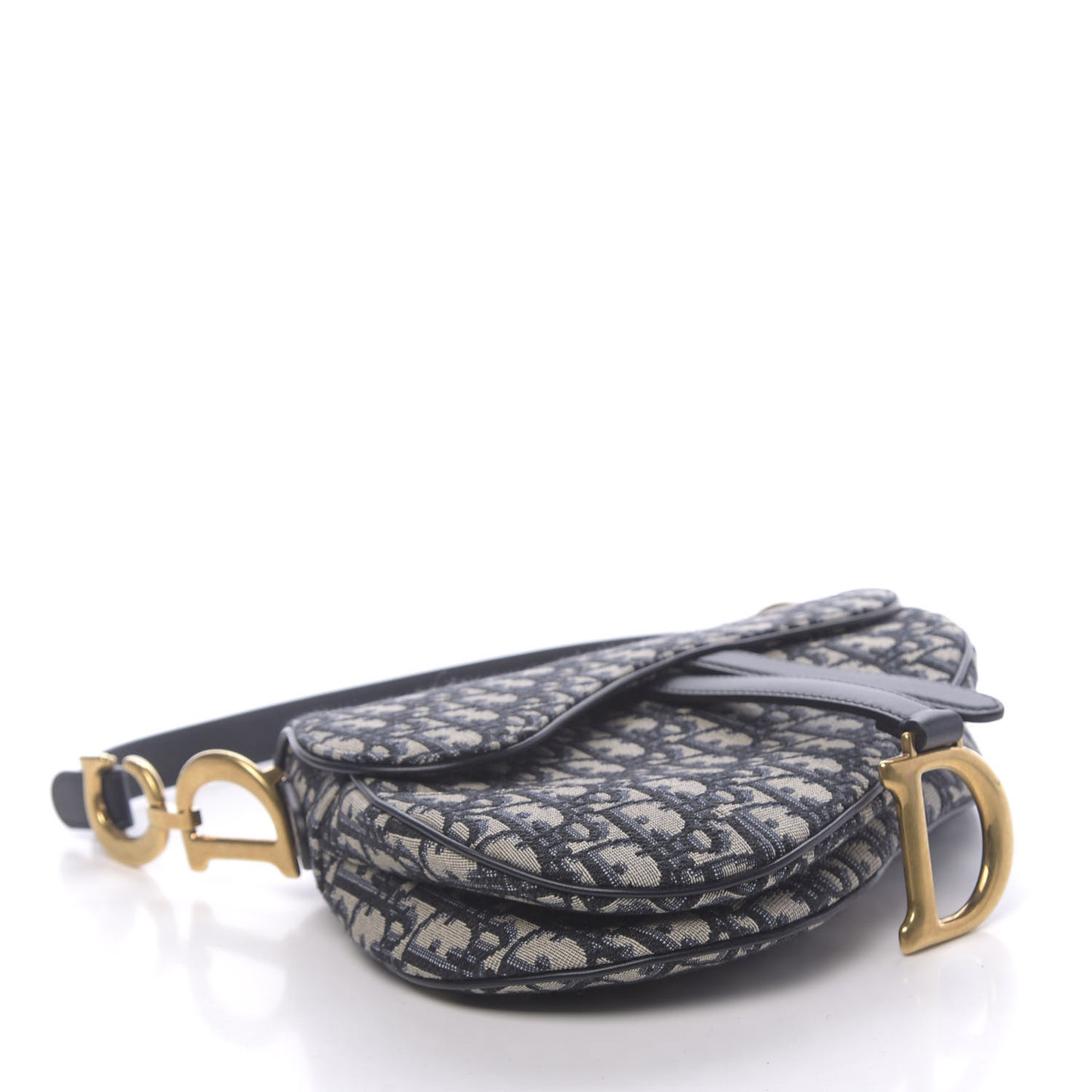 Oblique Saddle Bag Blue