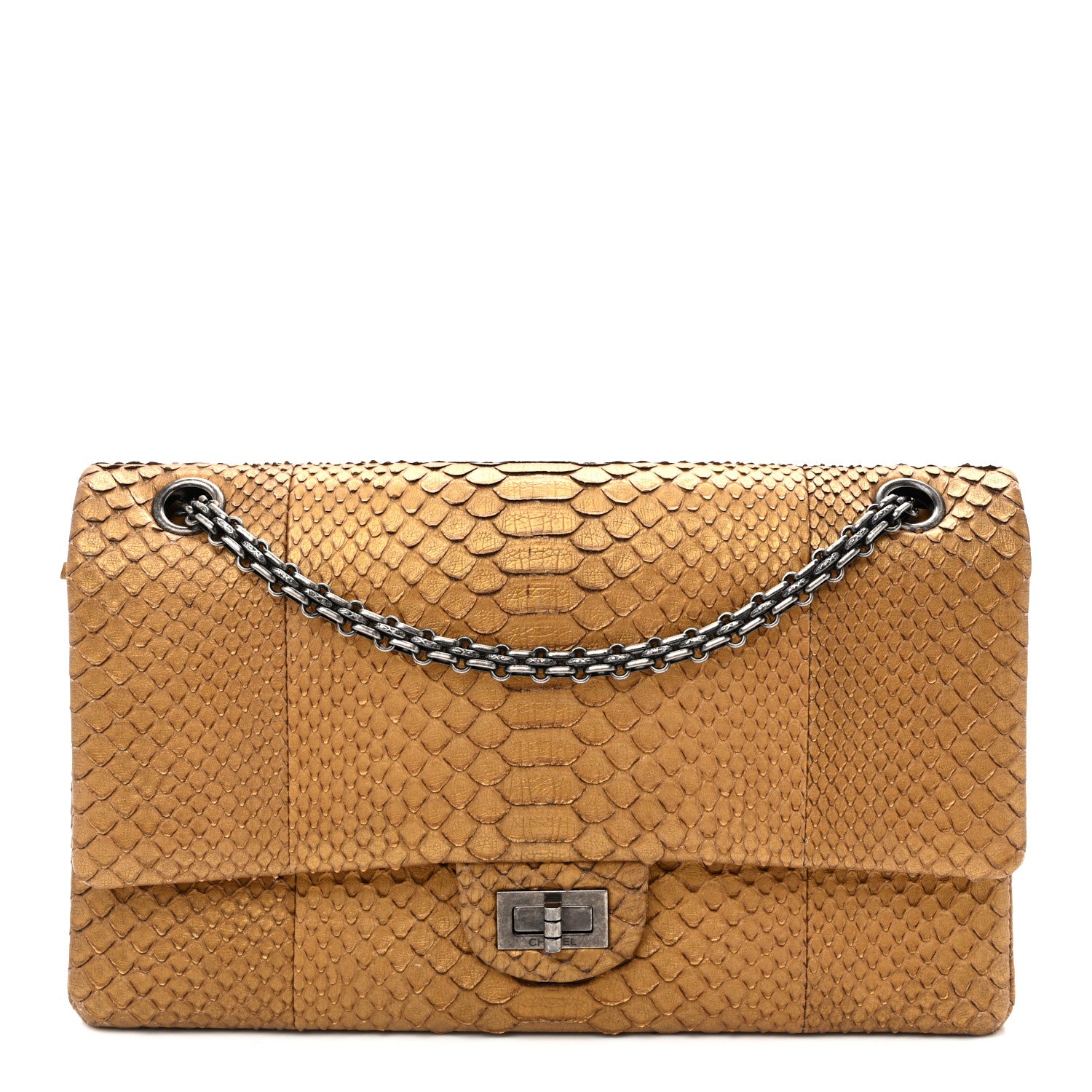 Chanel Metallic Snakeskin 2.55 Reissue 226 Flap Gold 1925273