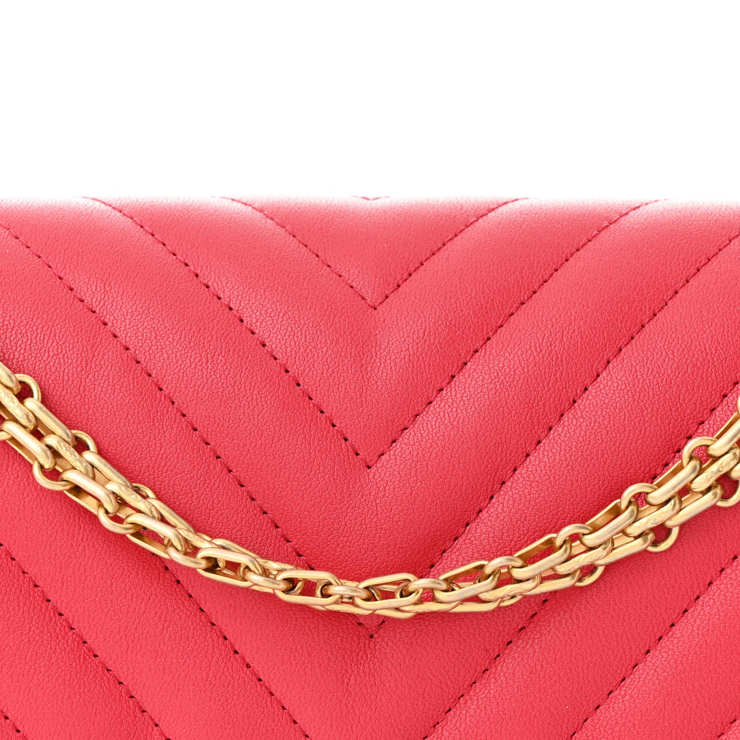 Sheepskin Chevron Quilted 2.55 Reissue 225 Flap Dark Pink