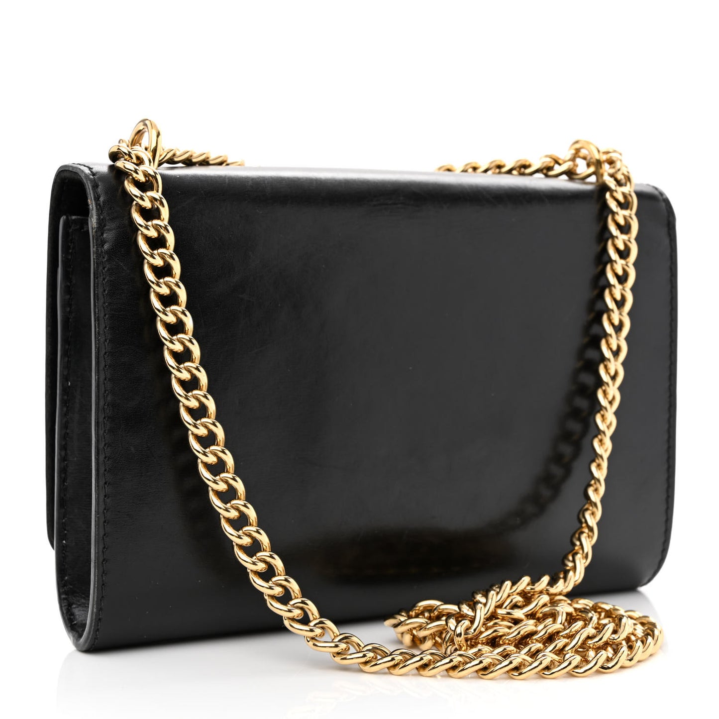 Calfskin Chain Louise MM Black