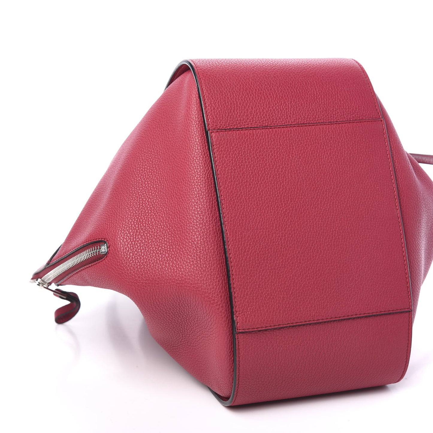Grained Calfskin Small Hammock Shoulder Bag Raspberry