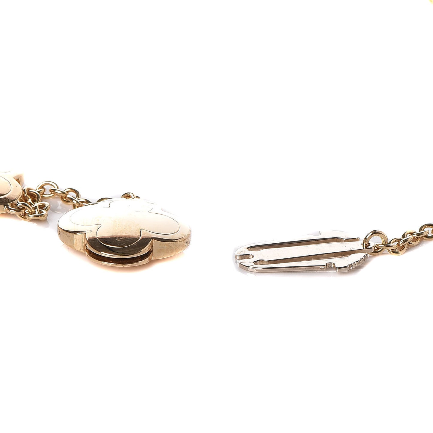 18K Yellow Gold Pure Alhambra 9 Motif Necklace