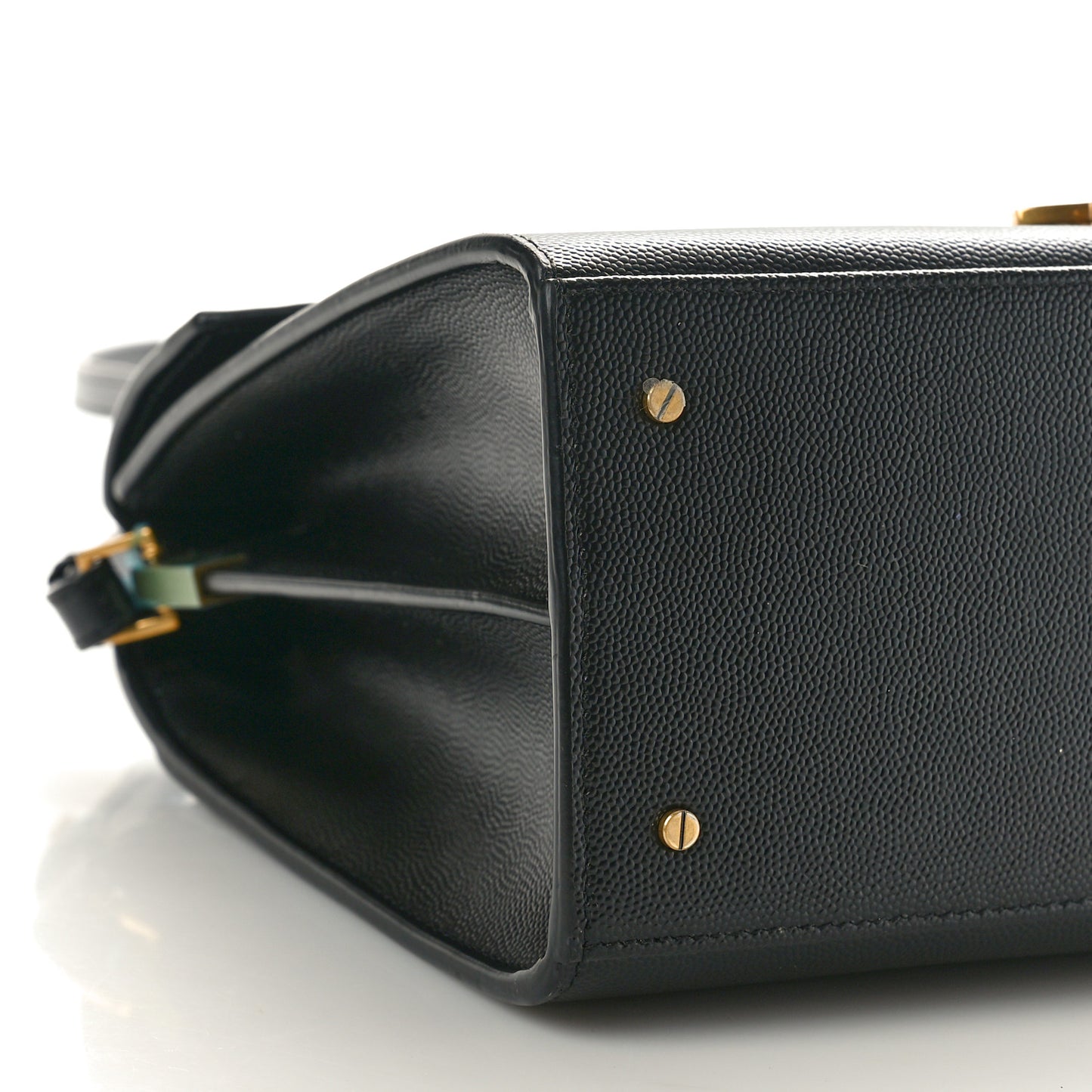 Grain de Poudre Medium Classic Monogram Cassandra Top Handle Black Rouge Legion