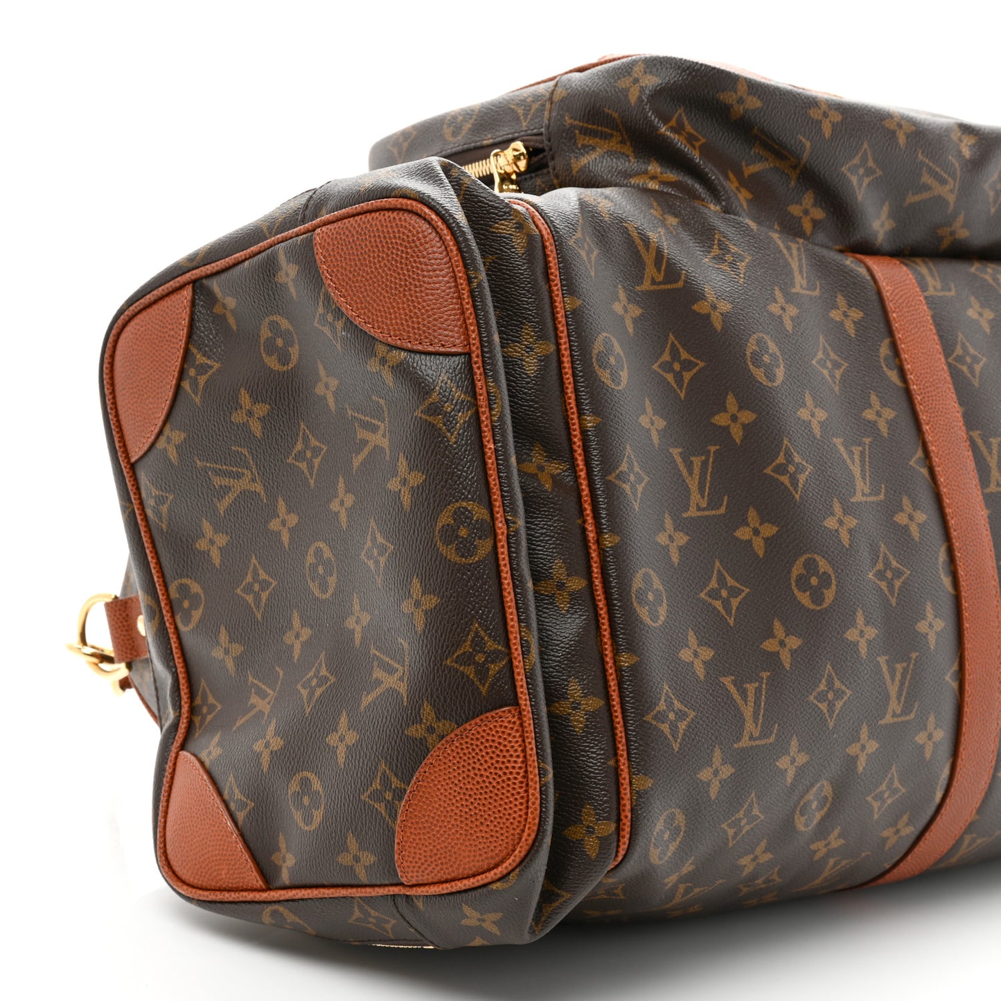X NBA Monogram Grain Cowhide Ball Keepall Trio Pocket Bag
