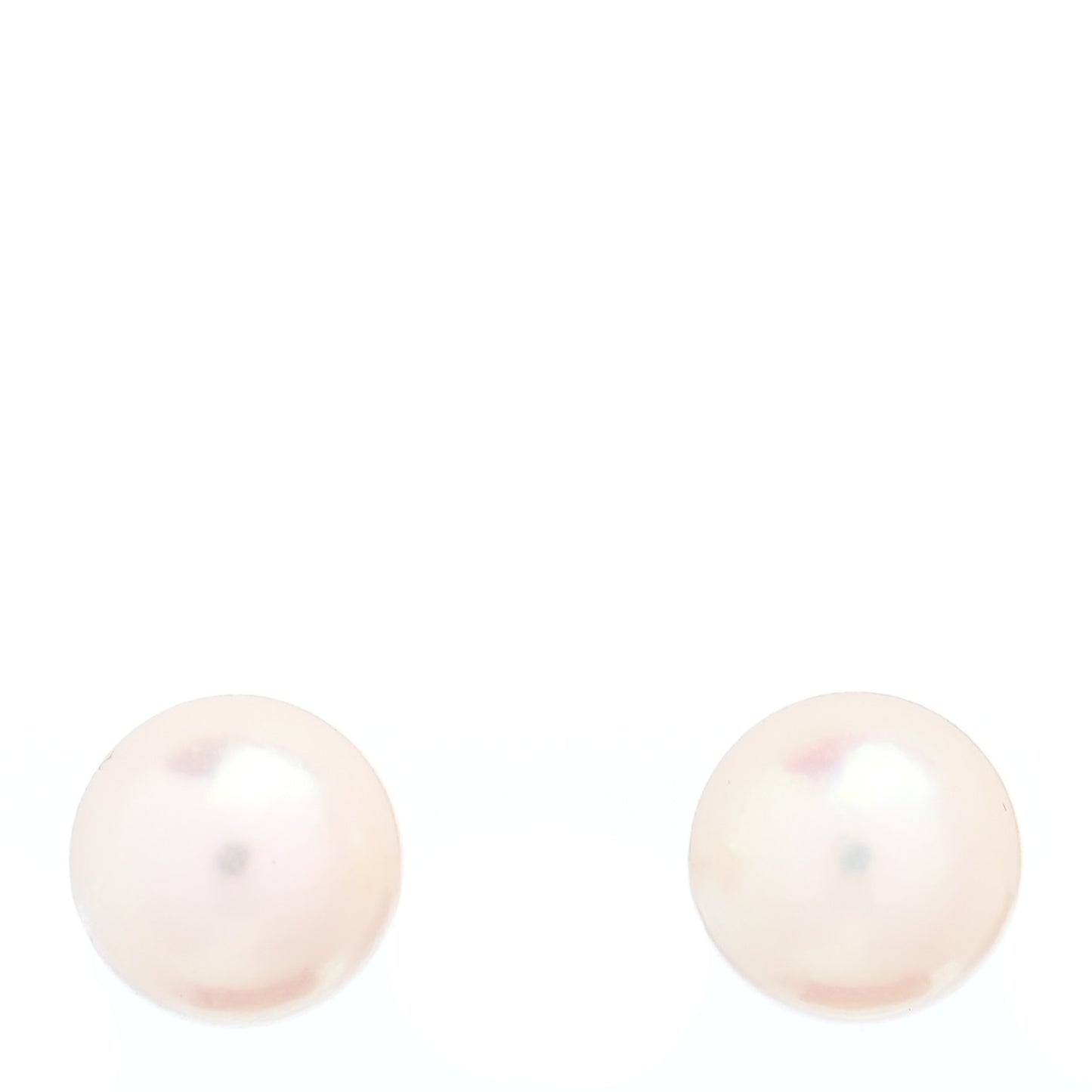 18K White Gold 6mm Akoya Pearl Stud Earrings