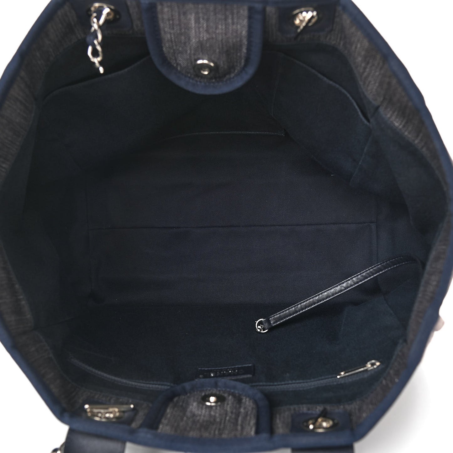 Denim Medium Deauville Tote Dark Blue