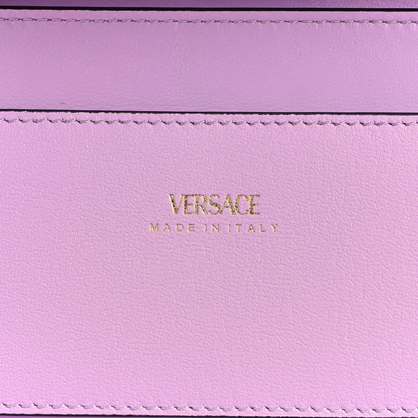 Grained Calfskin La Medusa Wallet On Chain Fuchsia Pink Lilac