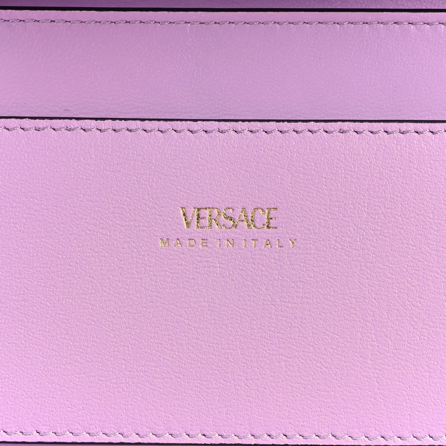 Versace Grained Calfskin La Medusa Wallet On Chain Fuchsia Pink Lilac 6 of 9