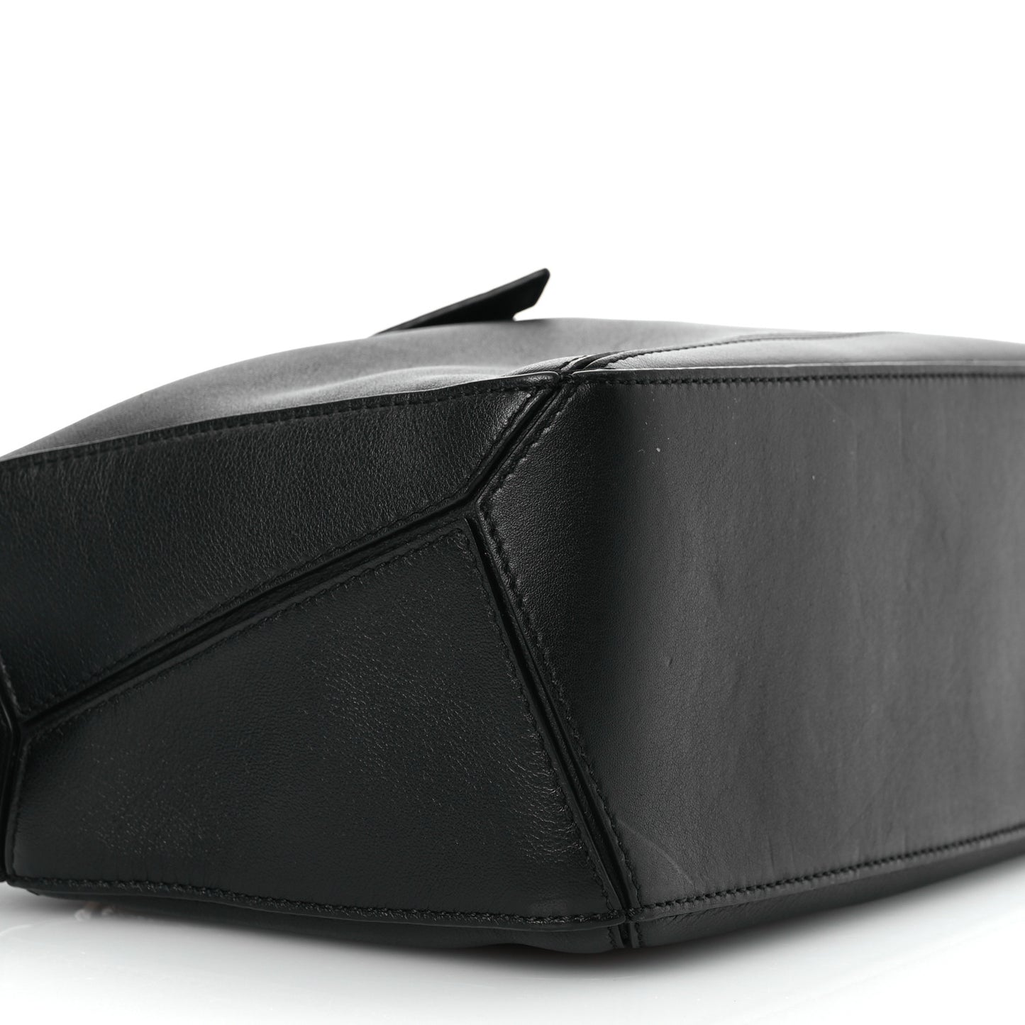 Calfskin Small Puzzle Bag Black