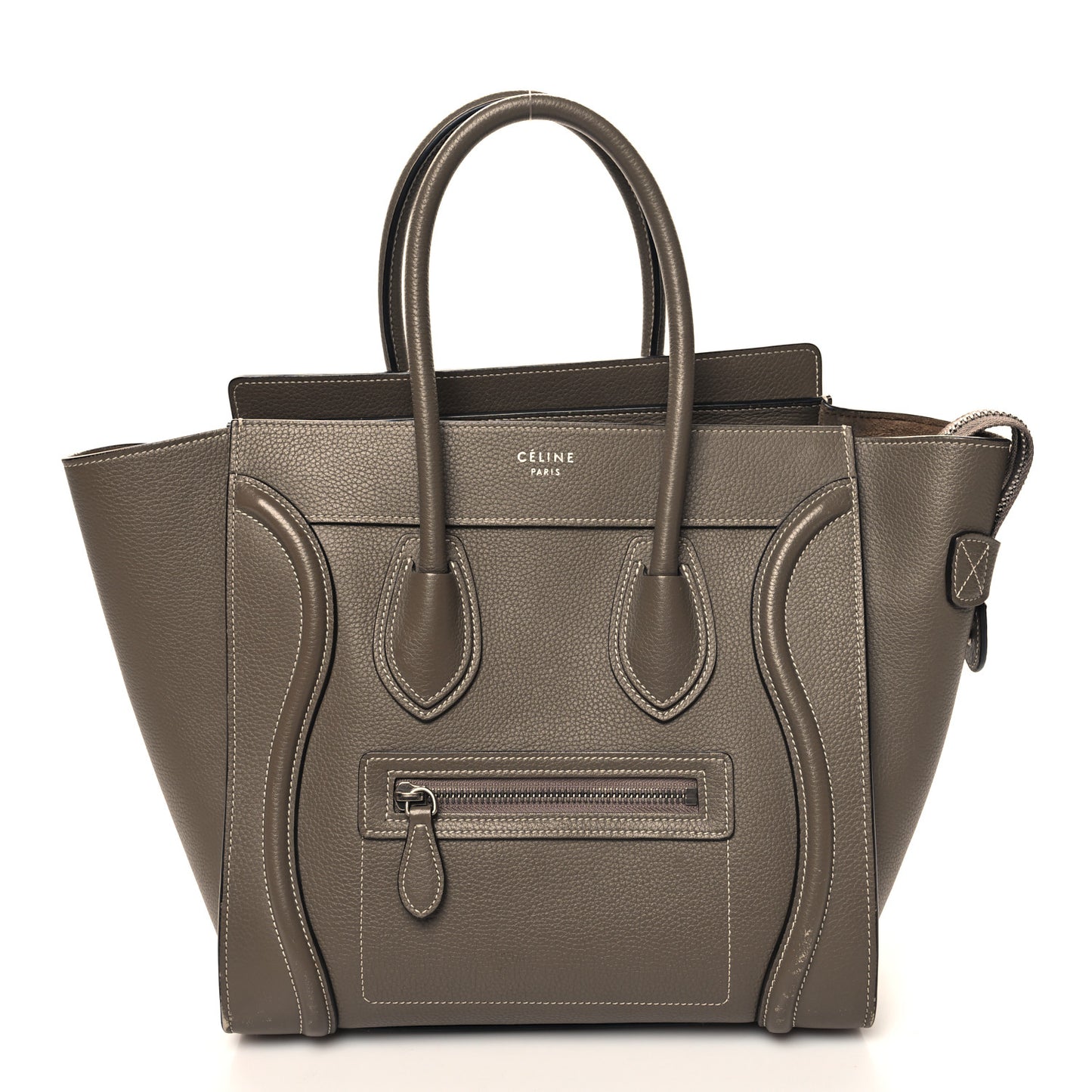 Drummed Calfskin Micro Luggage Souris