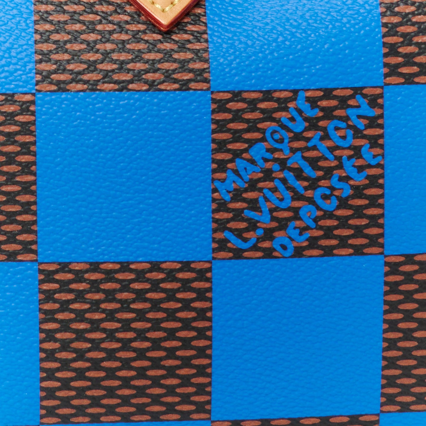 Damier Pop Speedy Bandouliere 25 Blue