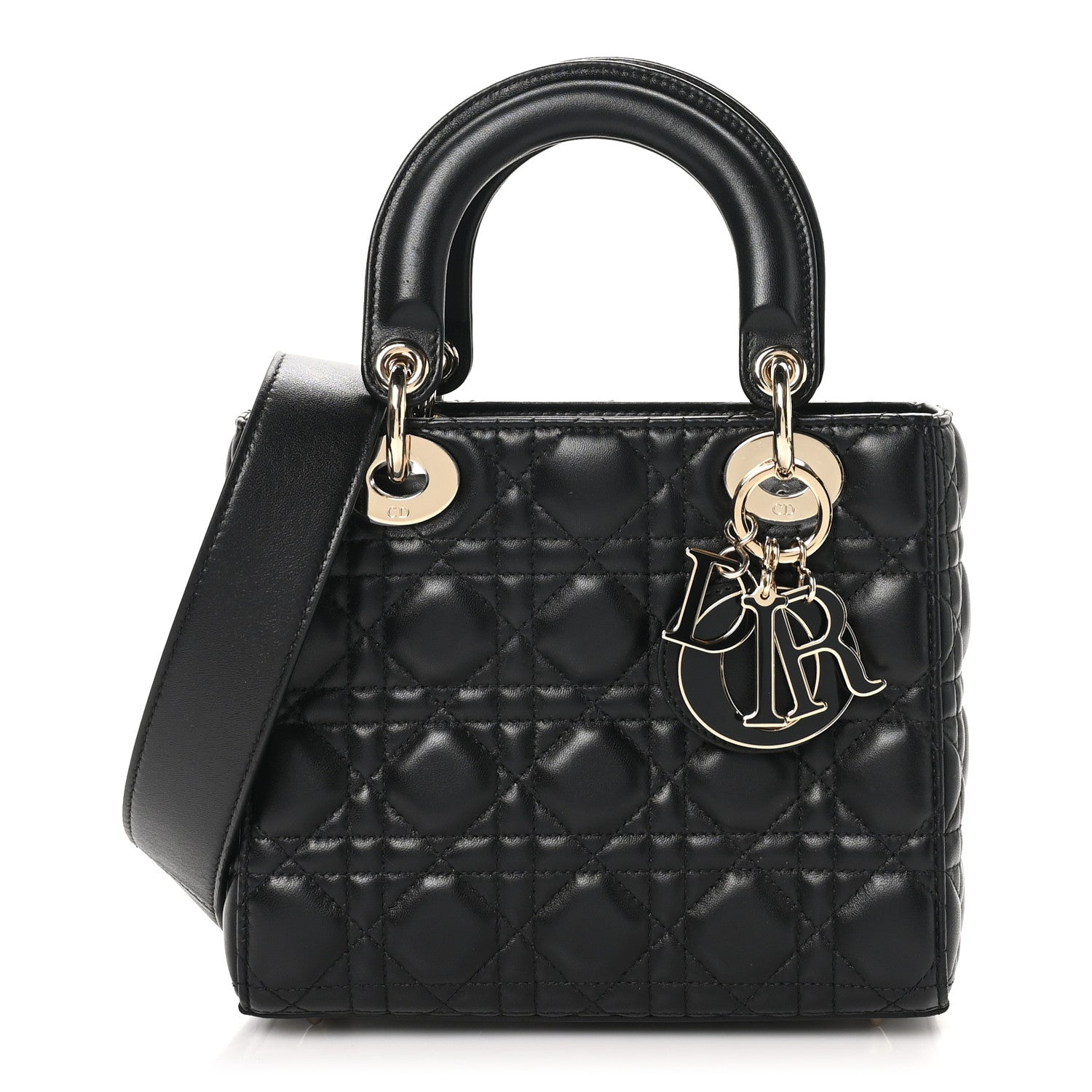 Christian Dior Lambskin Cannage Small My ABCDior Lady Dior Black 1 of 11