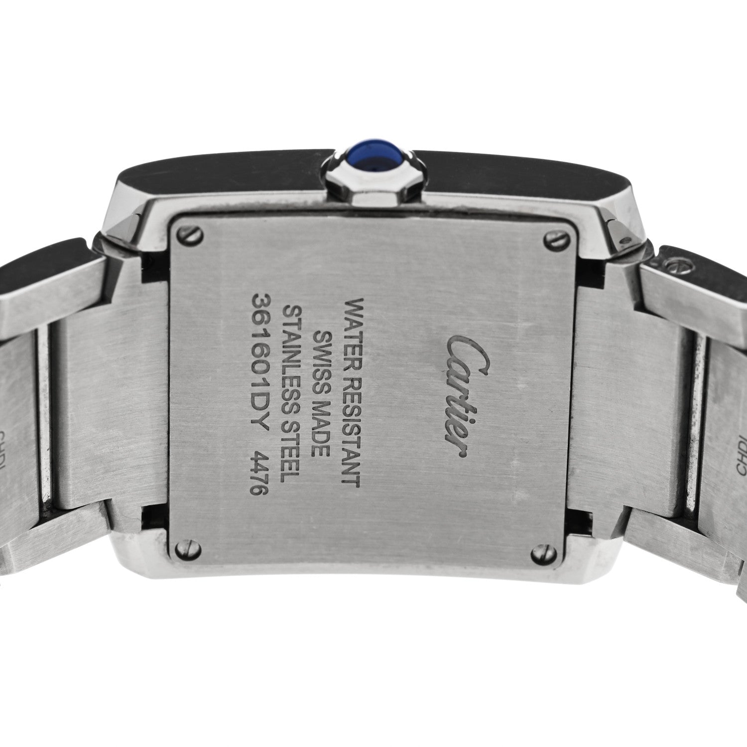 Cartier Stainless Steel Diamond Bezel 28mm Tank Francaise Quartz Watch 4 of 5