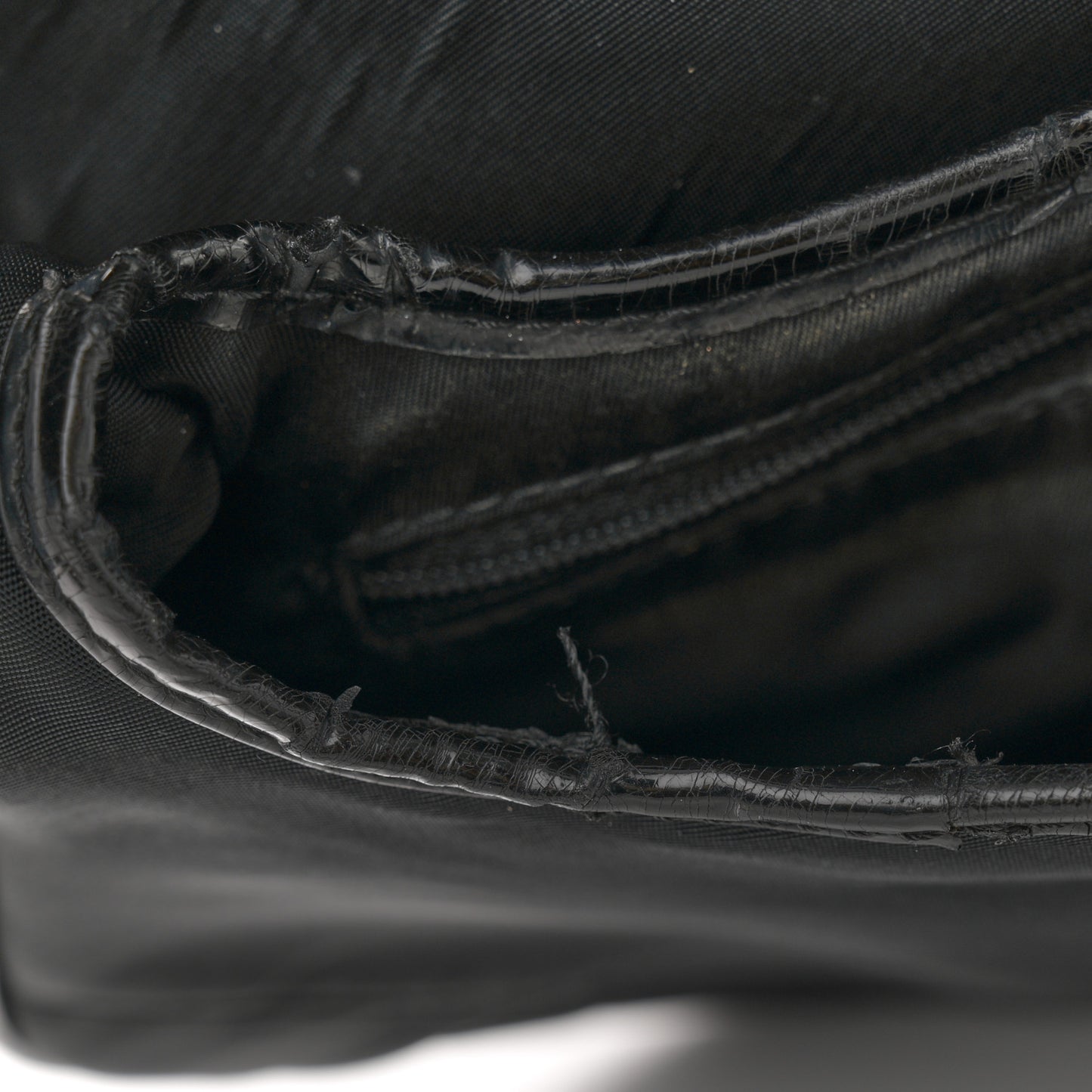 Nylon Saddle bag Black