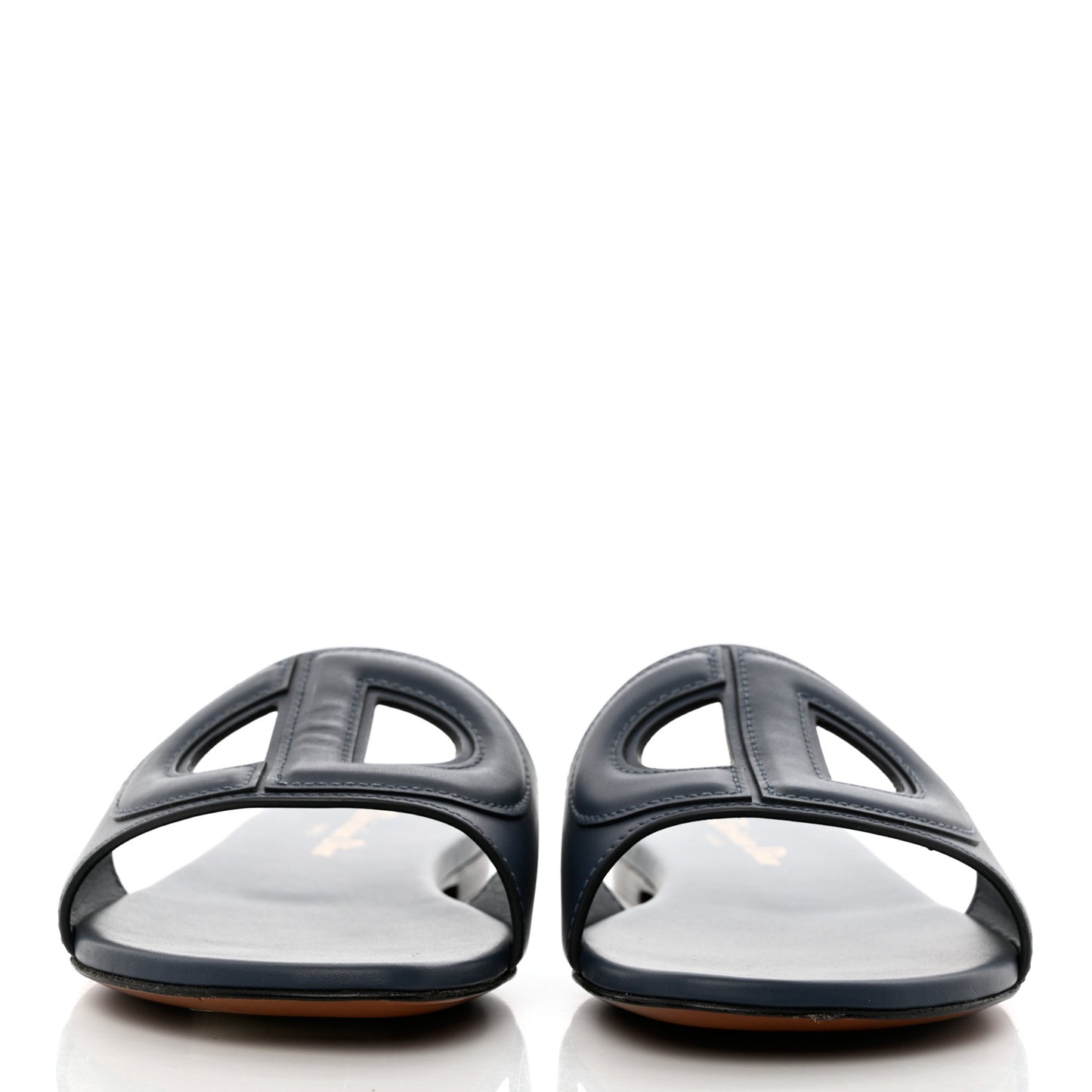 Calfskin D-Club Mule Sandal 36.5 Dark Denim