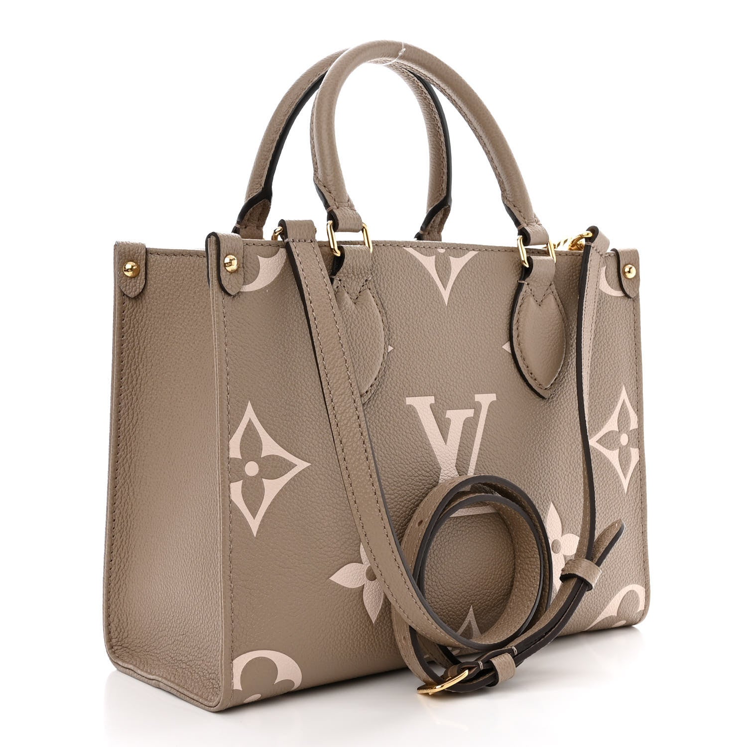 Louis Vuitton Empreinte Monogram Giant Onthego PM Tourterelle Creme 3 of 11