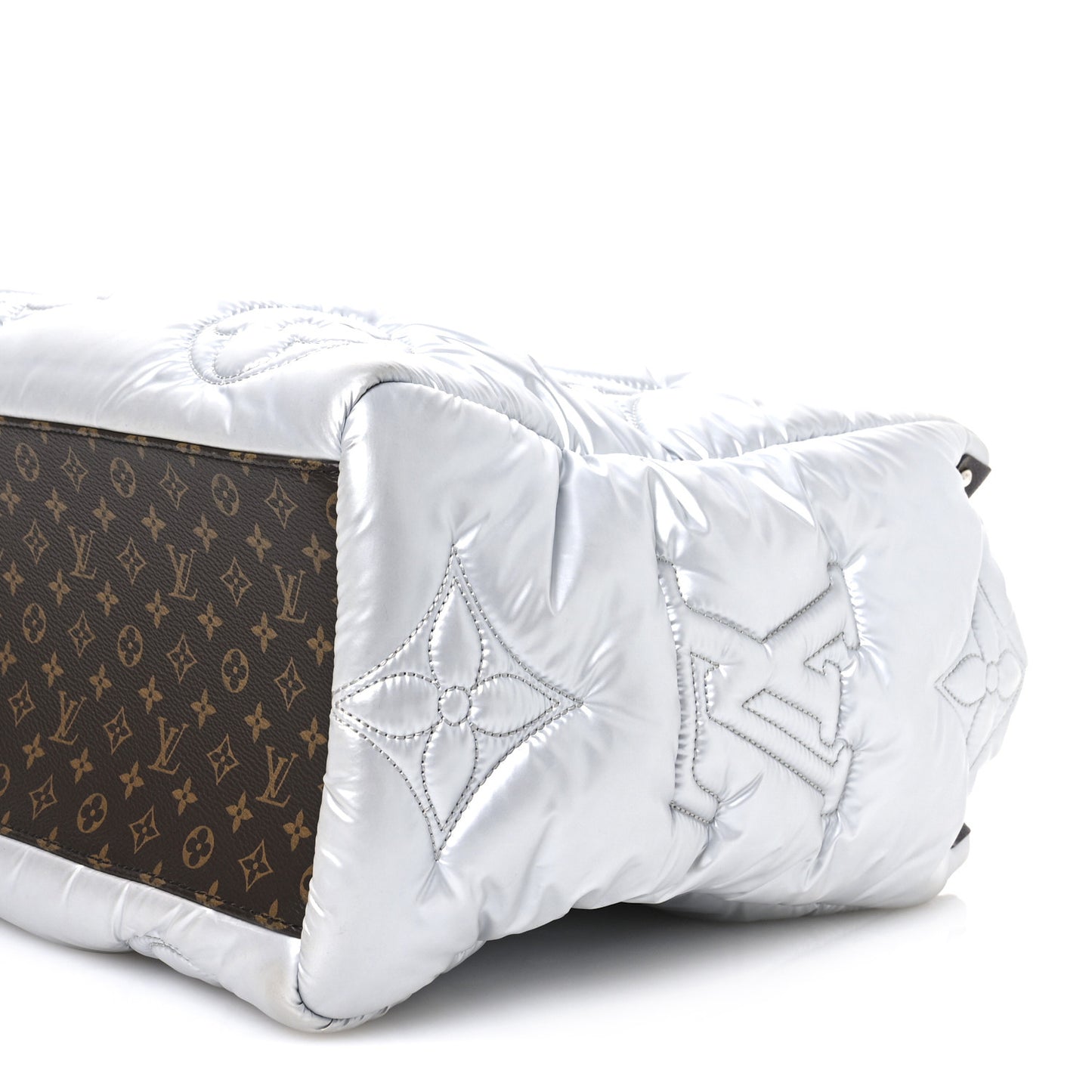 Econyl Monogram Pillow Giant Onthego GM Silver