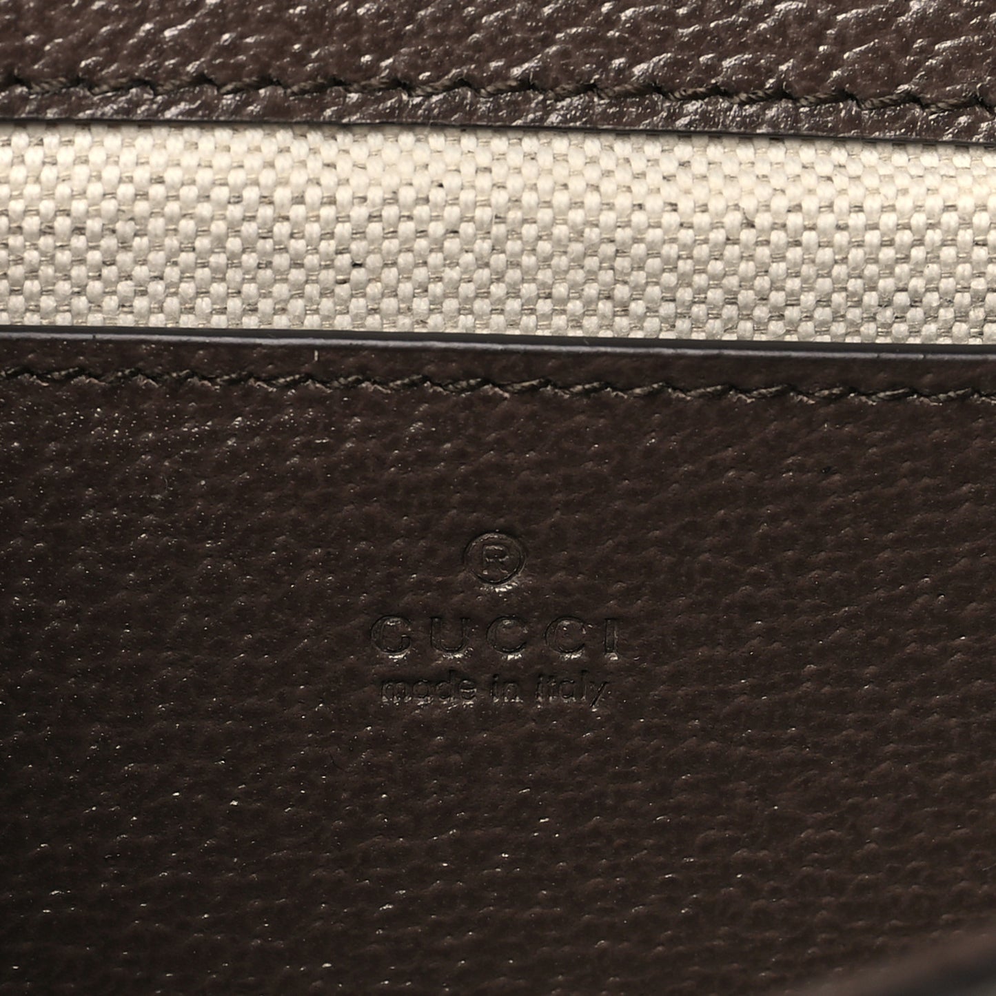 GG Supreme Monogram Textured Dollar Calfskin Web Mini Ophidia Envelope Shoulder Bag Beige Ebony