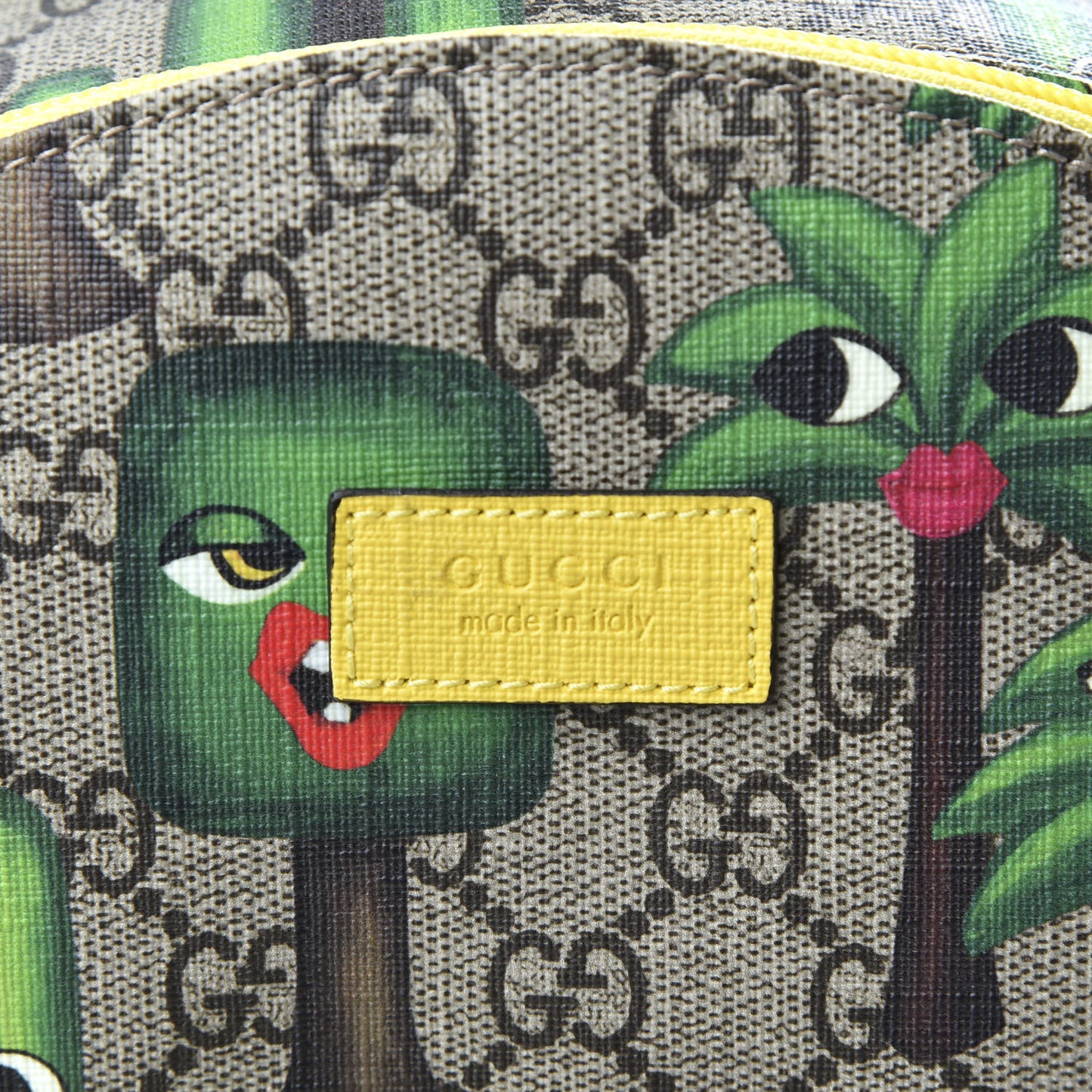 GG Supreme Monogram Smiling Plants Childrens Backpack