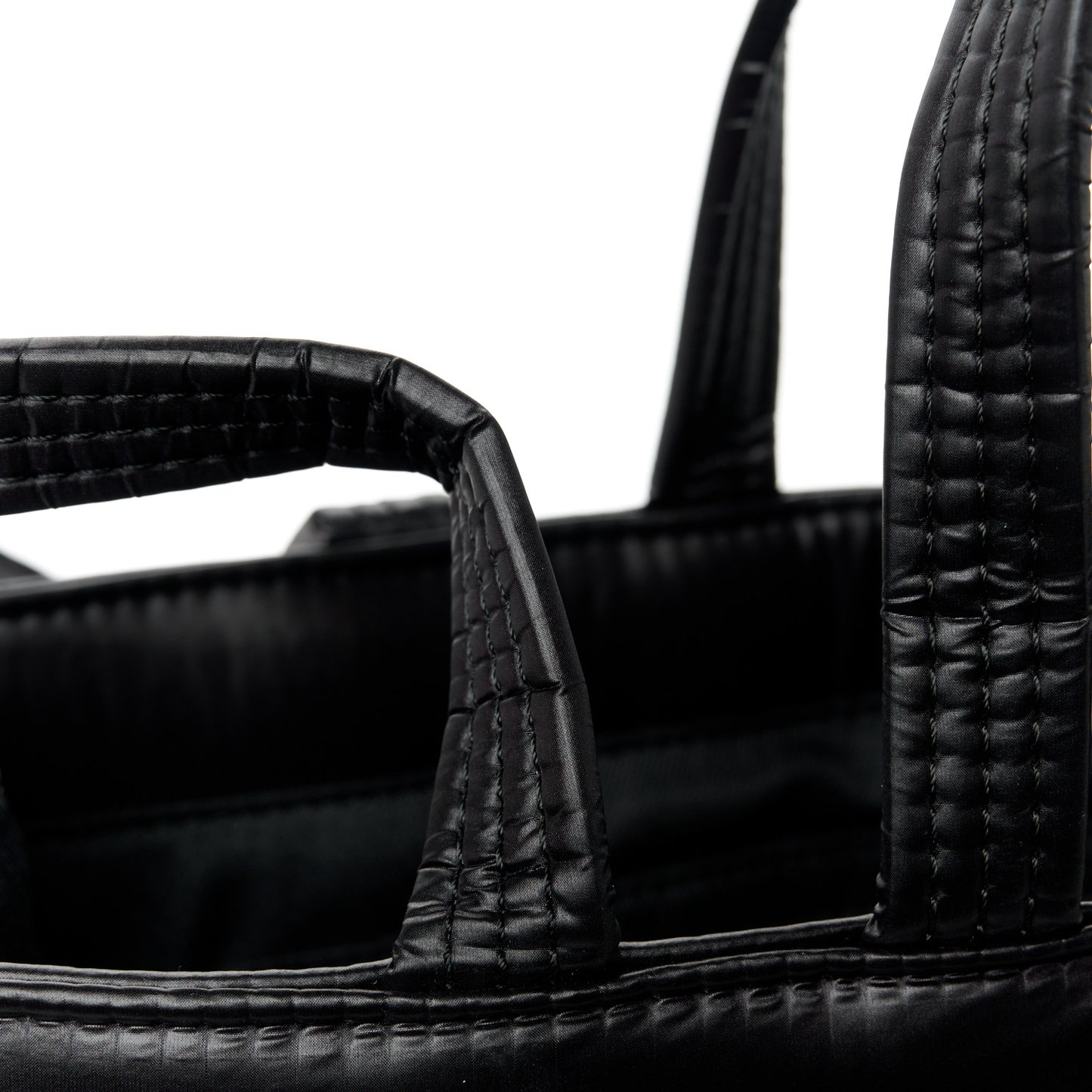 x MOOSE KNUCKLES Nylon Quilted Medium Shopping Bag Black