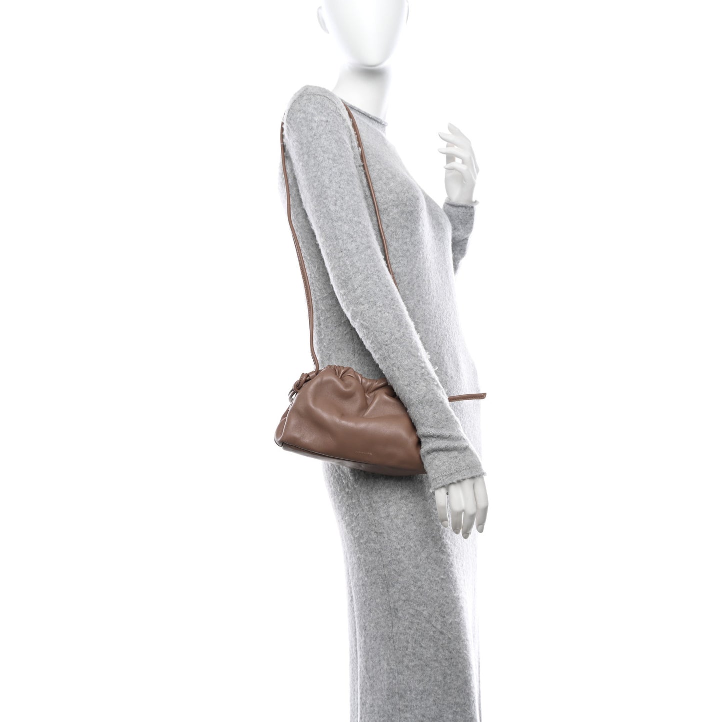Lambskin Cloud Mini Clutch Biscotto
