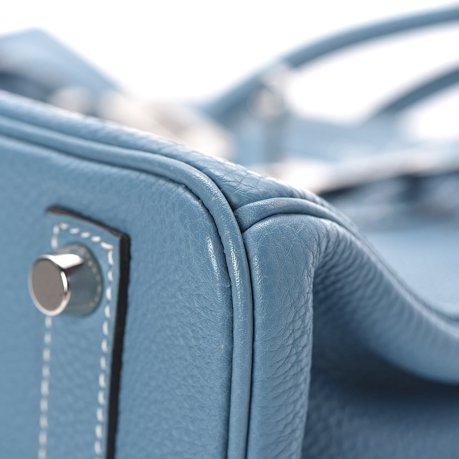 Hermes Togo Birkin 25 Blue Jean 26 of 36