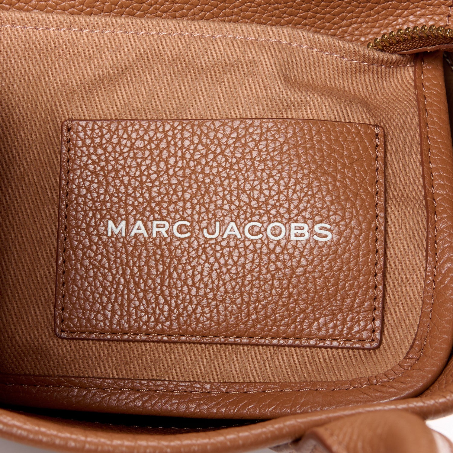 Marc Jacobs Grained Calfskin Small The Tote Bag Argan Oil 6 of 11